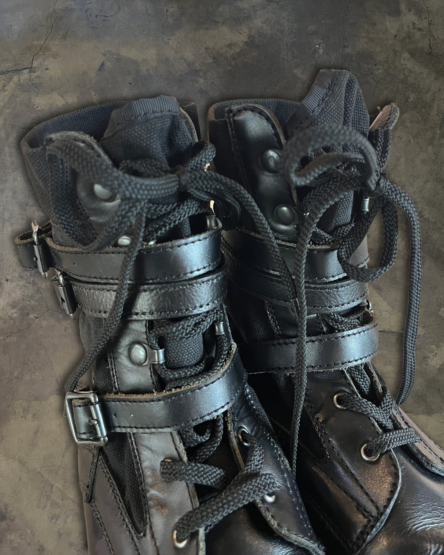 NUMBER NINE SS2006 "WELCOME TO THE SHADOW" COMBAT BOOTS