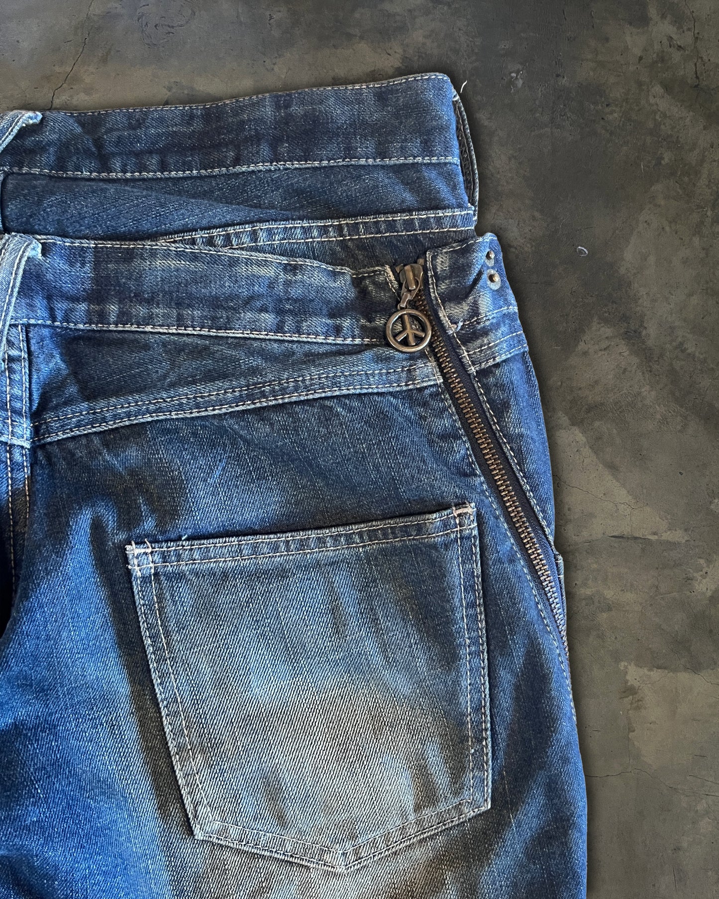 PPFM DOUBLE WAISTED JEANS
