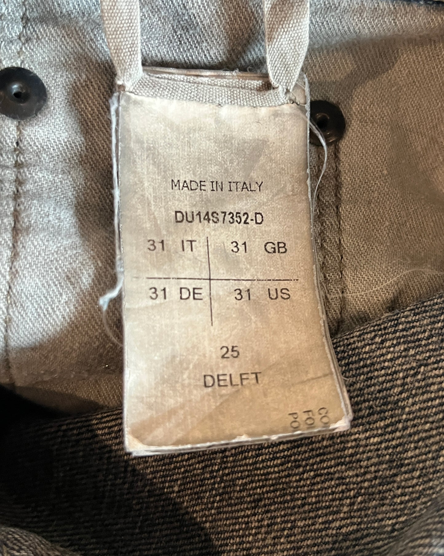 RICK OWENS SS2014 "VICIOUS" DELFT WASH BERLIN CUT DENIM