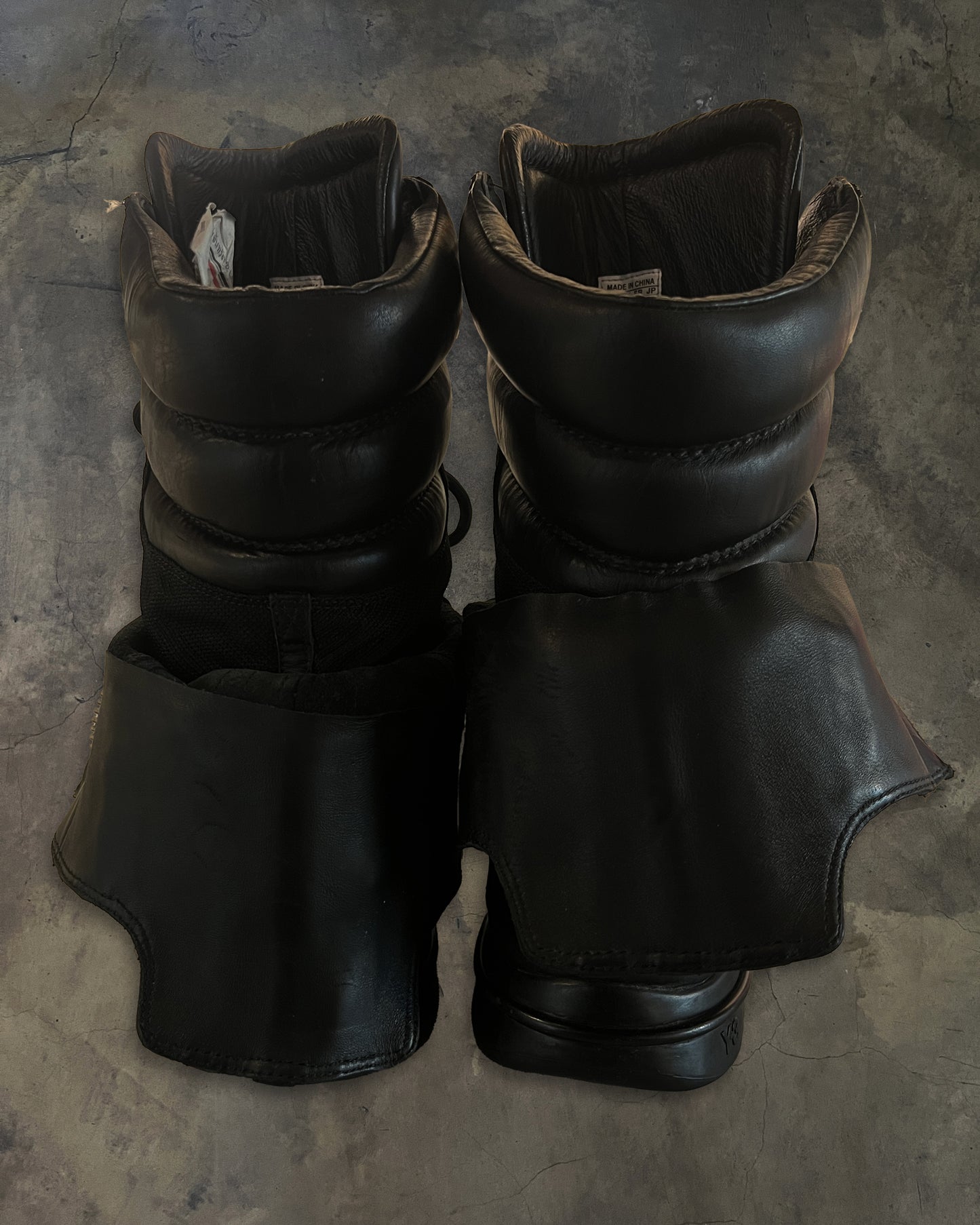 ADIDAS Y-3 YOHJI YAMAMOTO FW2008 FRONT ZIP BOOTS