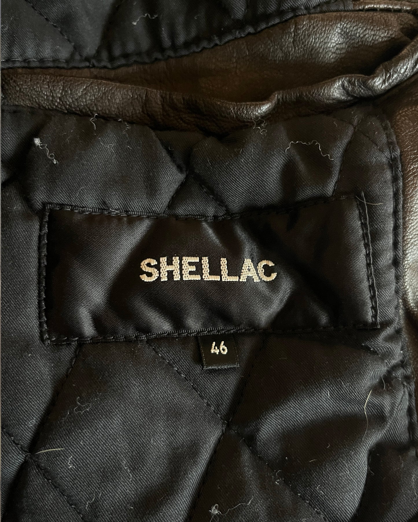 SHELLAC RABBIT FUR RIDERS JACKET