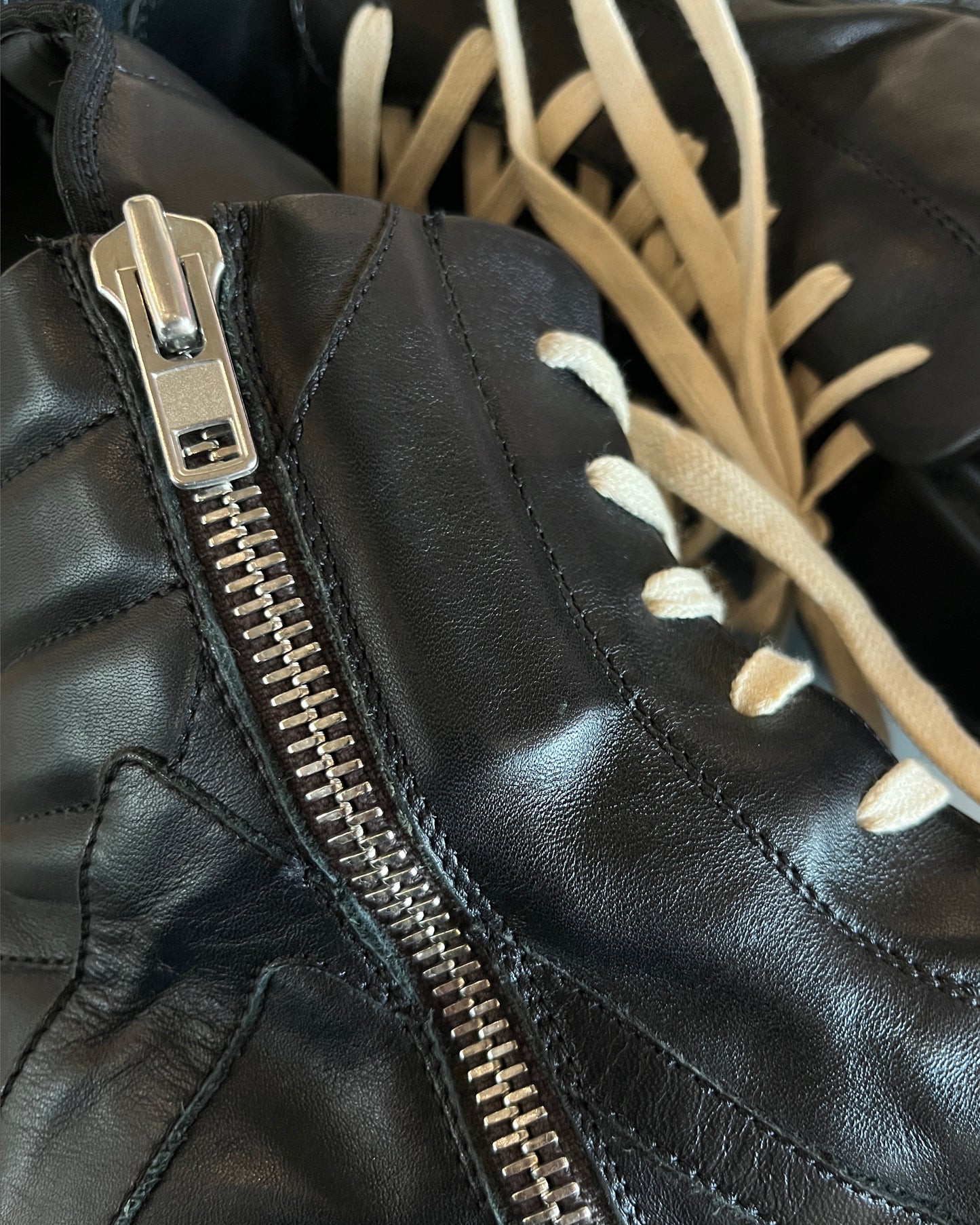 RICK OWENS AW2015 HIGH TONGUE GEOBASKET