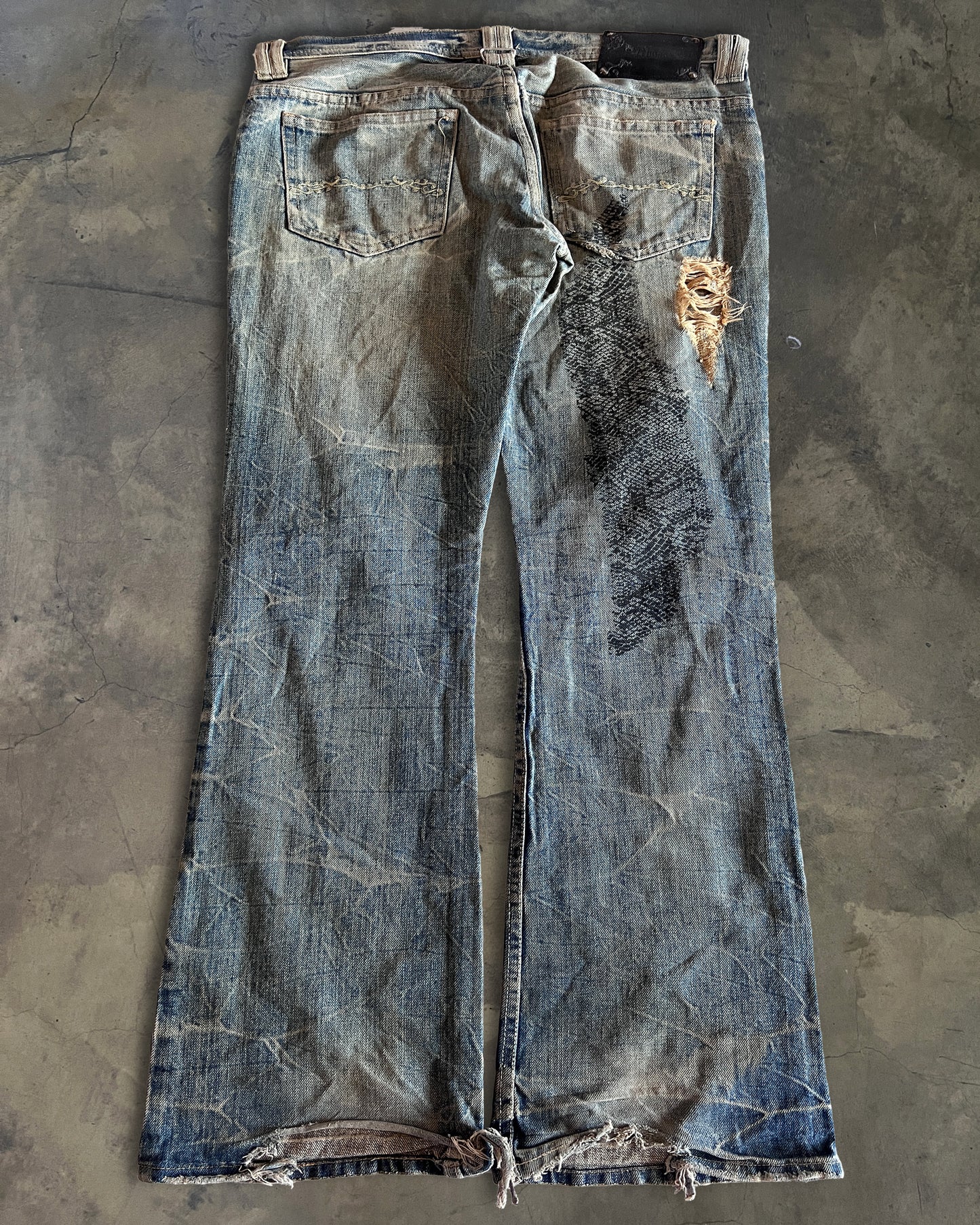 MIDAS HONEYCOMB SNAKE PRINT DENIM