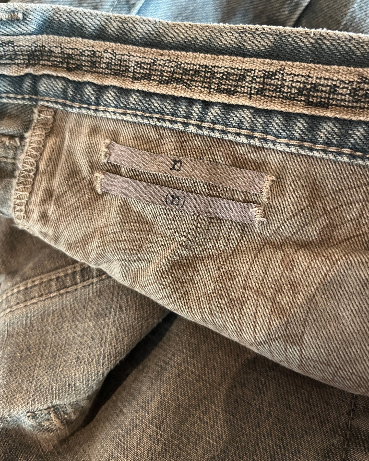NUMBER (N)INE SS2007 "ABOUT A BOY" MUDWASH PAIN DENIM