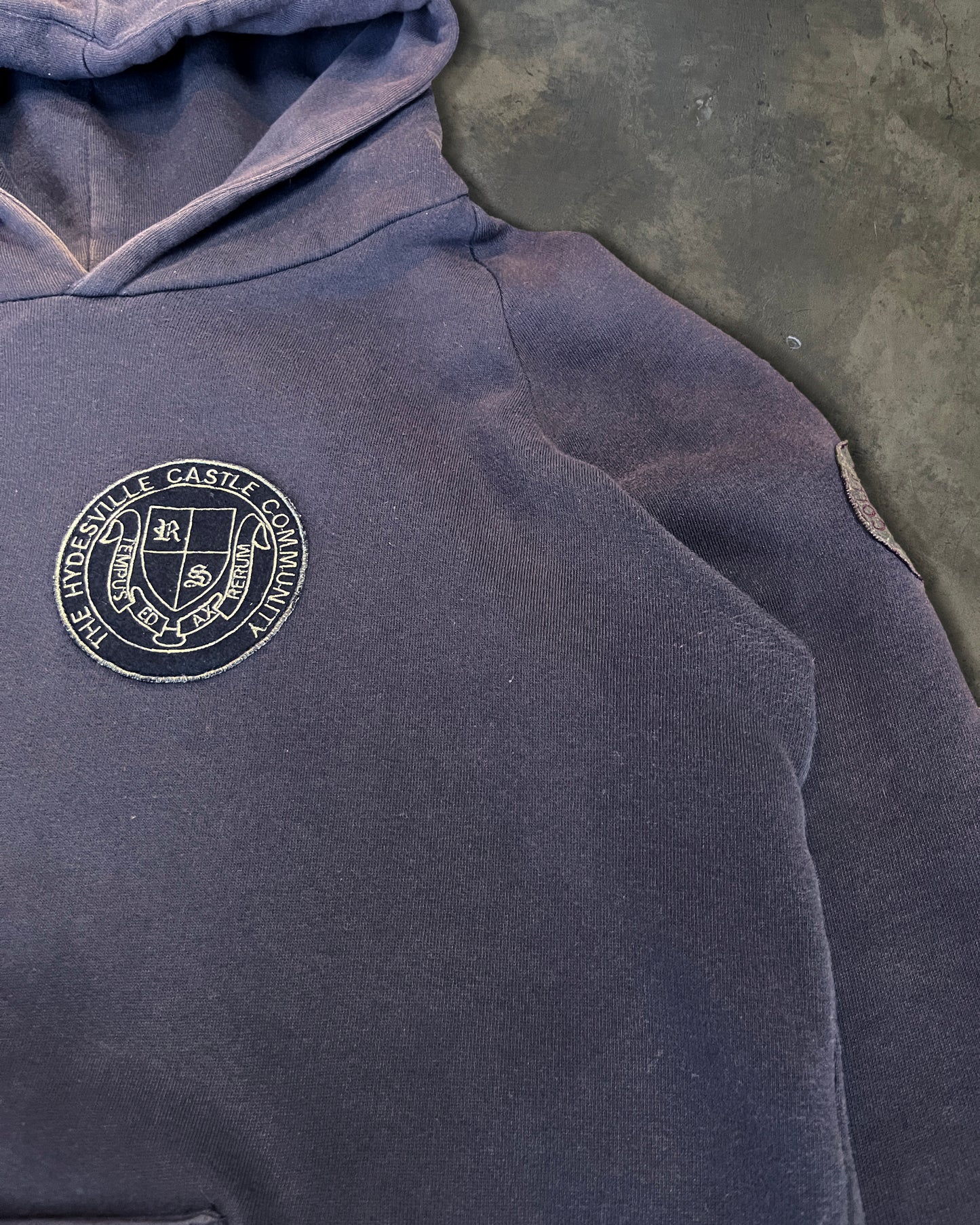 RAF SIMONS AW2000-2001 “CONFUSION” PATCH WORK HOODIE.