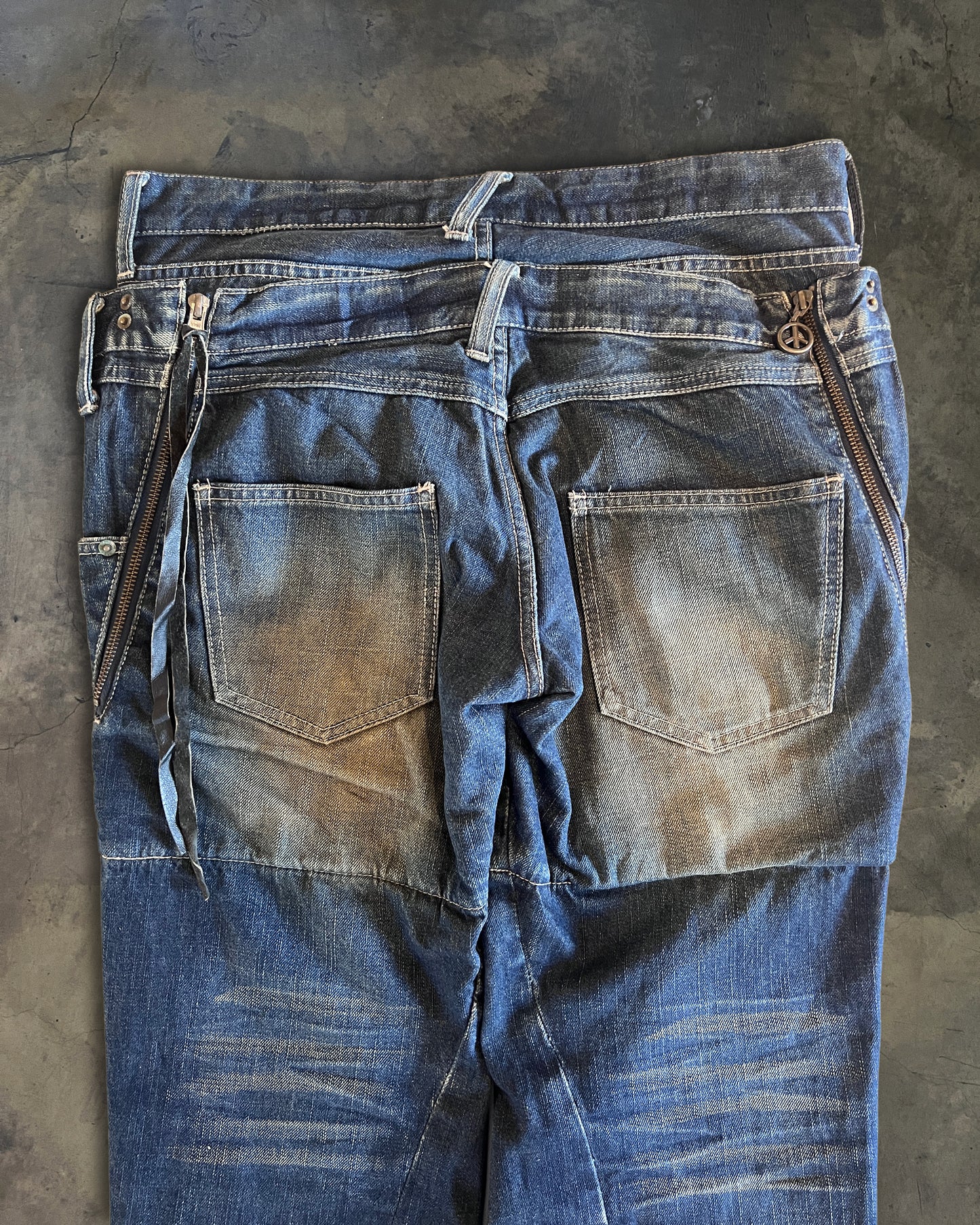 PPFM DOUBLE WAISTED JEANS