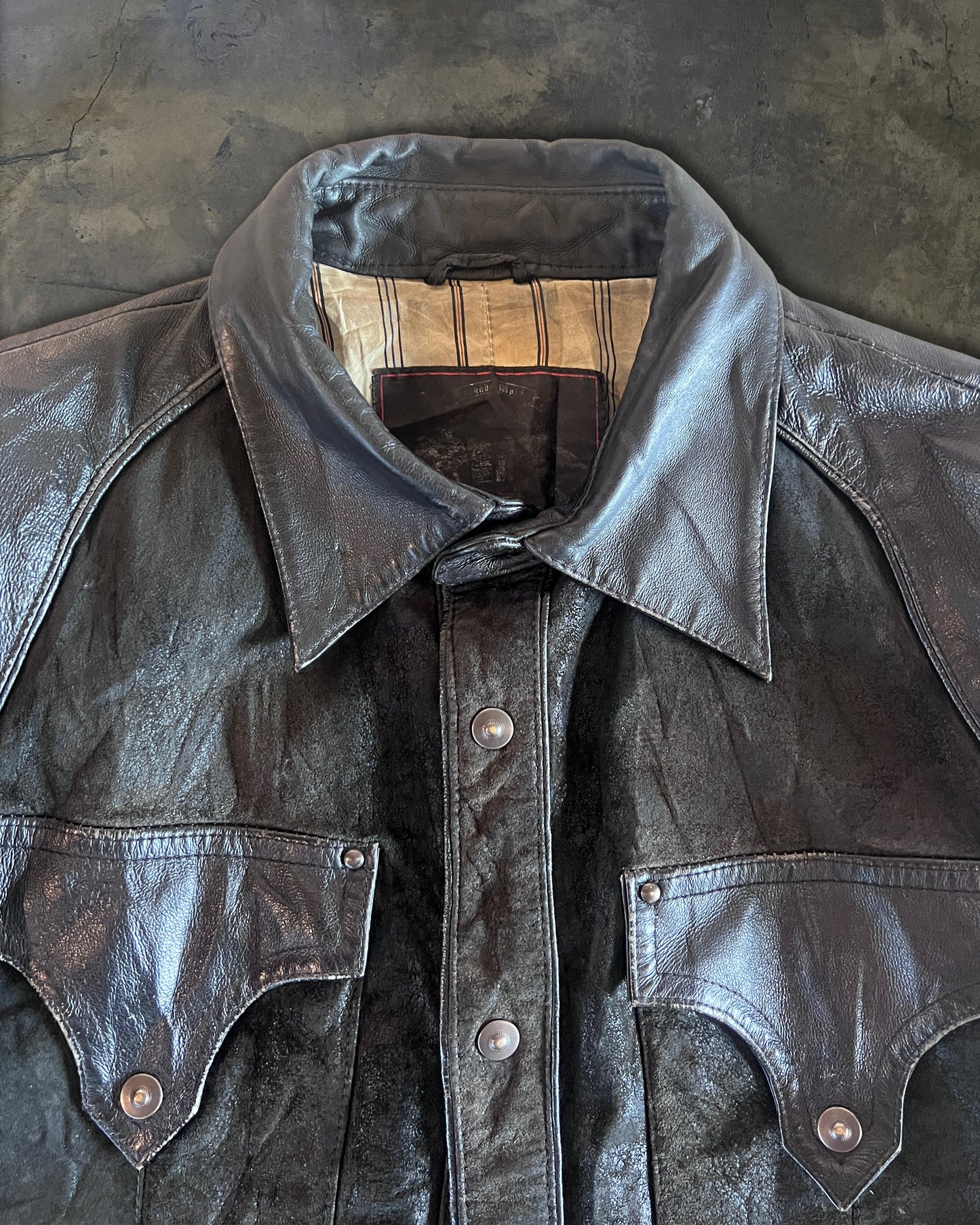 TORNADO MART LEATHER SHIRT
