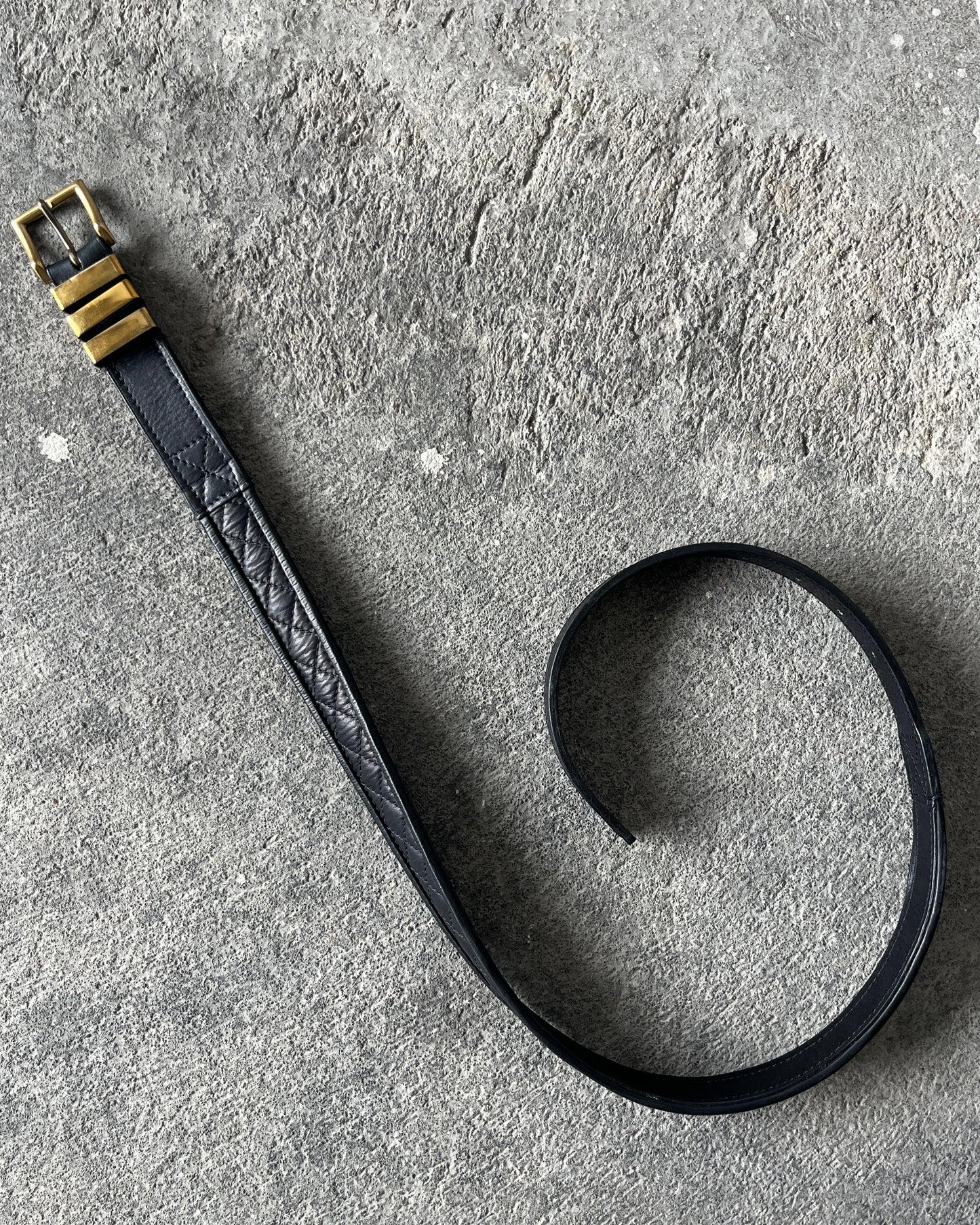 BALMAIN SS2013 3 PASSANTS DIAMOND STITCHED BELT