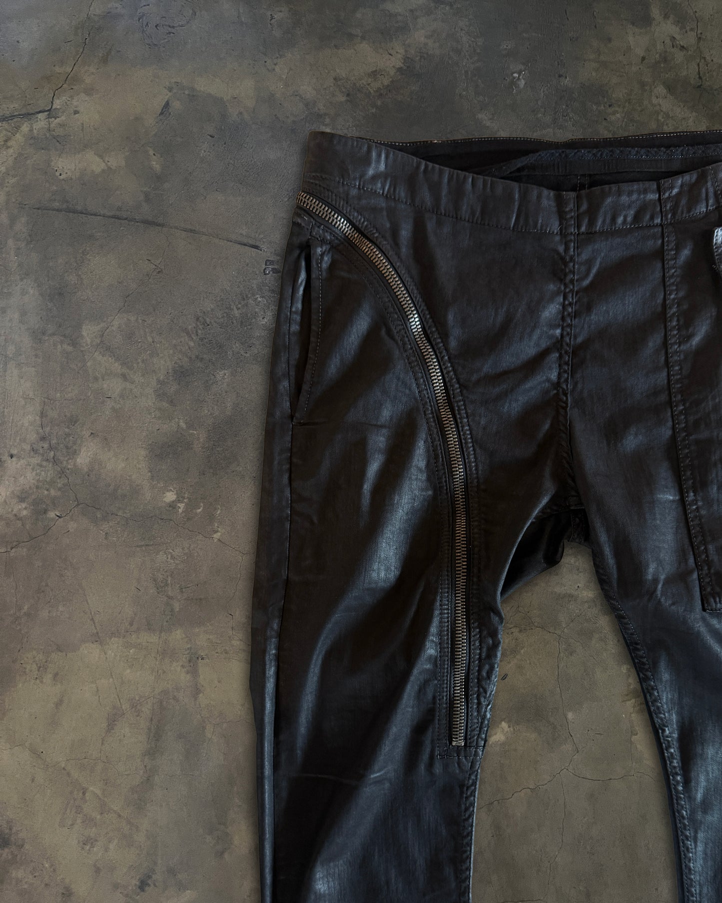 RICK OWENS AW2015 "SPHINX" DRKSHDW WAXED AIRCUTS