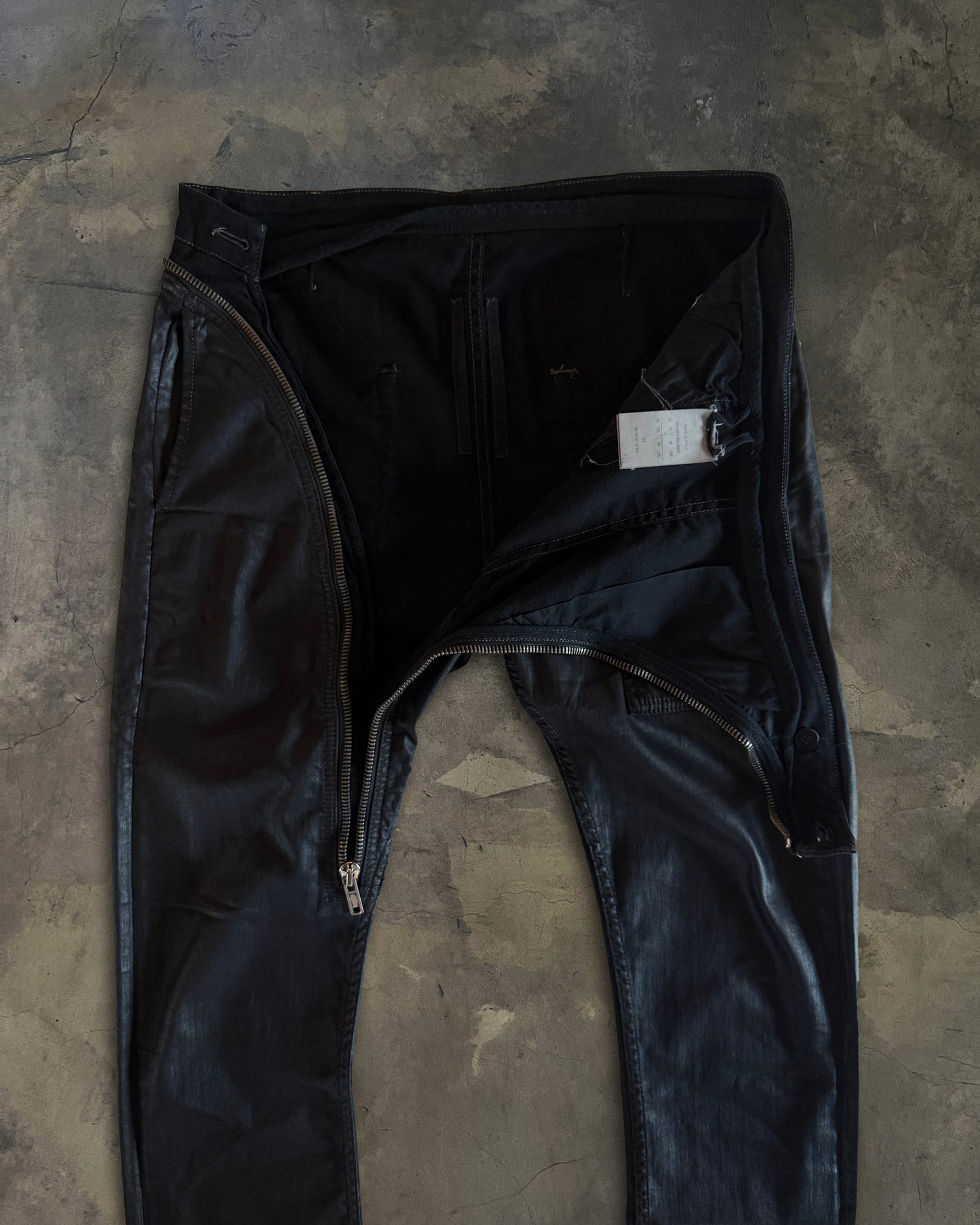 RICK OWENS AW2015 "SPHINX" DRKSHDW WAXED AIRCUTS