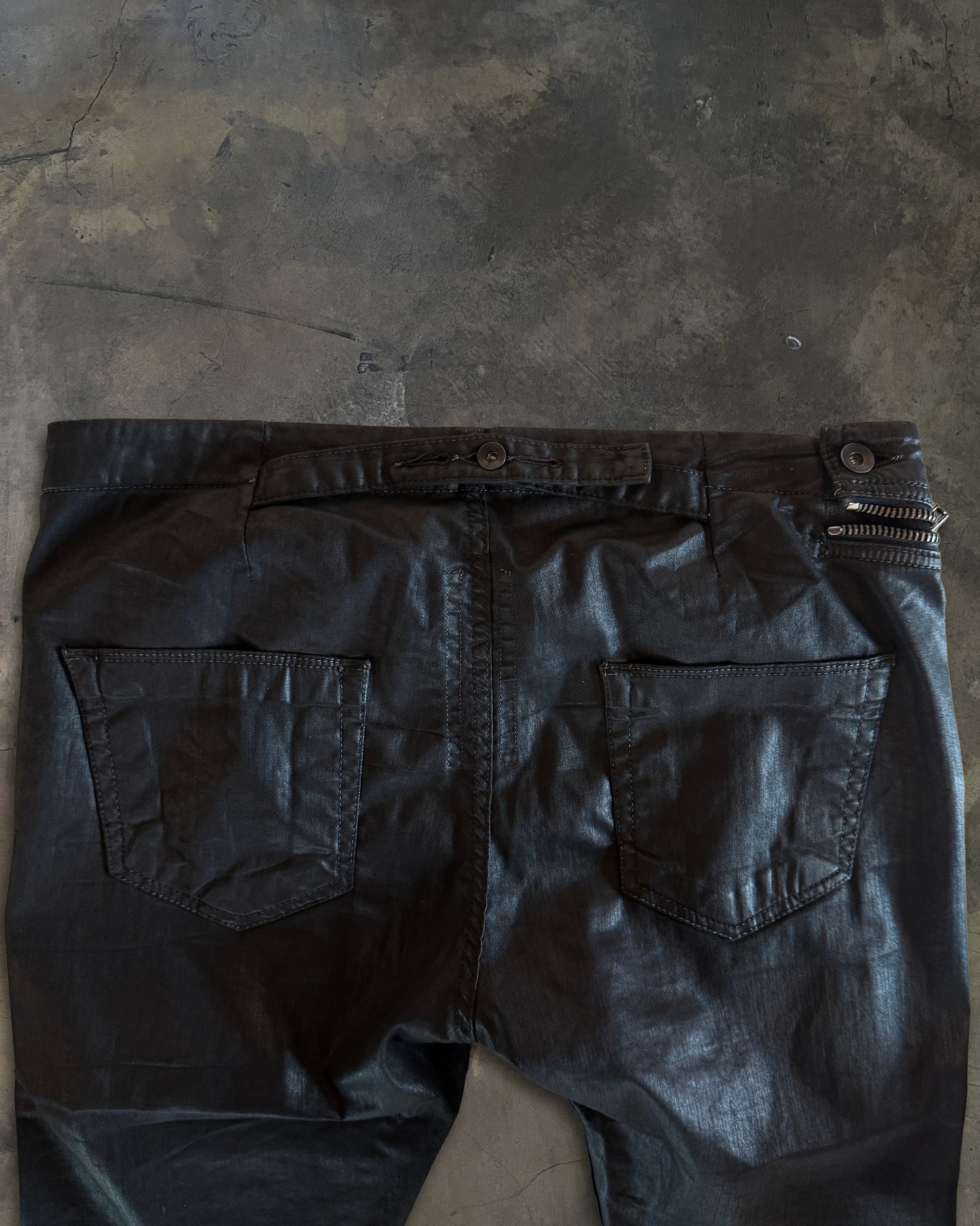 RICK OWENS AW2015 "SPHINX" DRKSHDW WAXED AIRCUTS