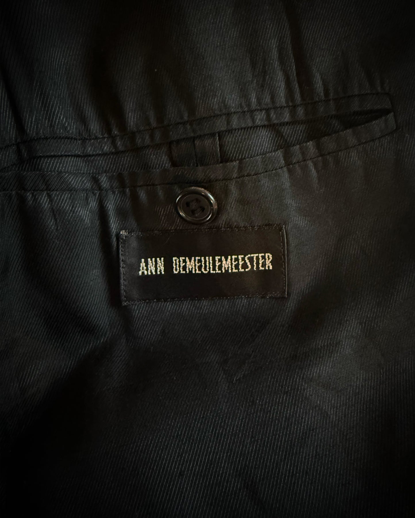 ANN DEMEULESMEESTER SS1998 RUNWAY LAPEL PAOCKET BLAZER