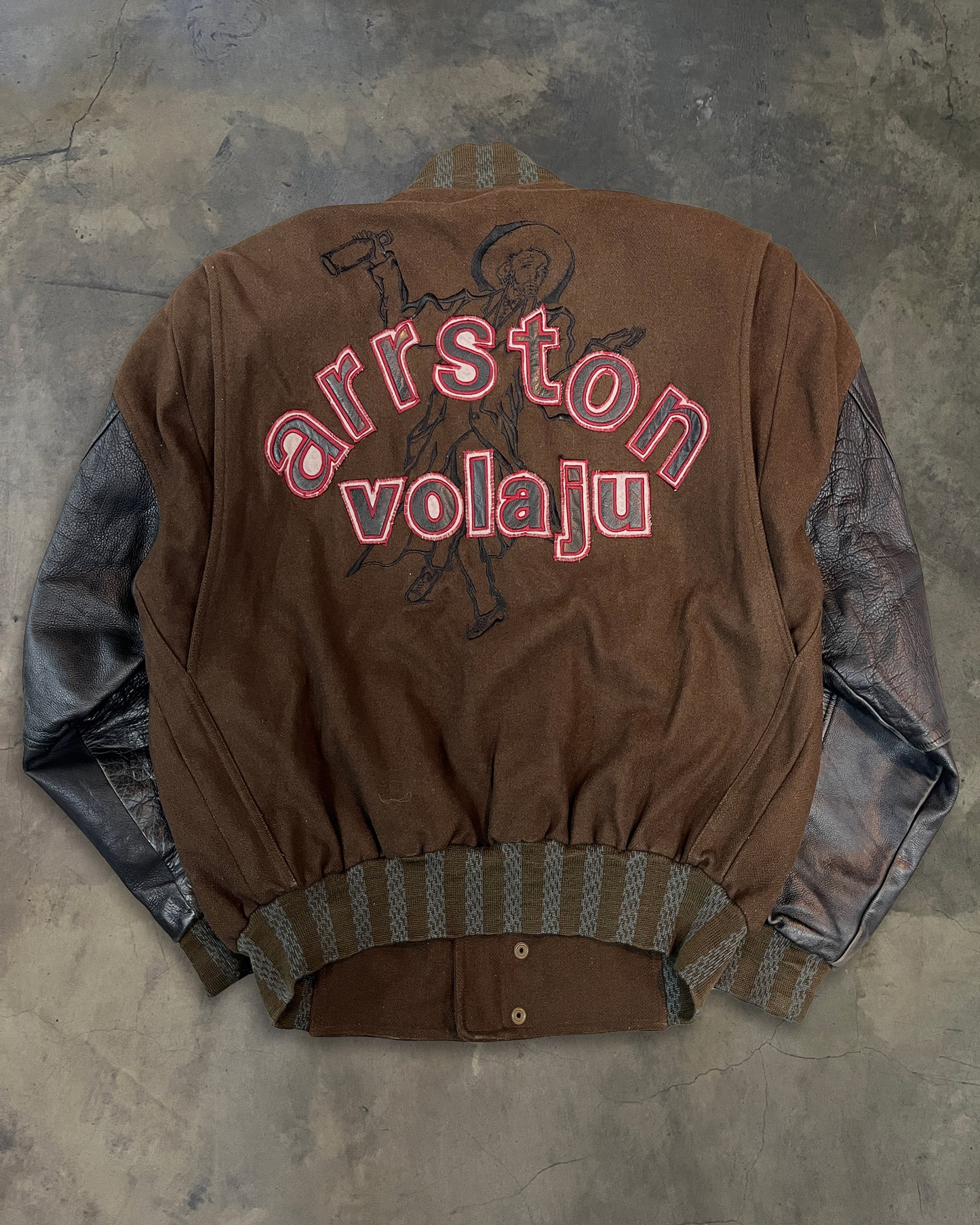 80s ARRSTON VOLAJU BY KOSHIN SATOH VARSITY JACKET