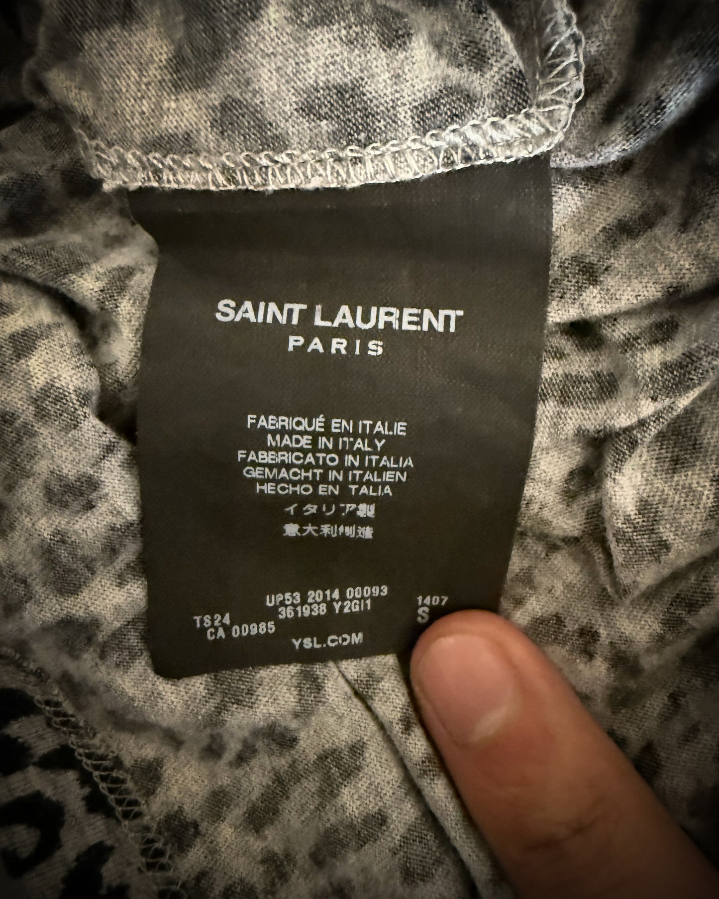 SAINT LAURENT SS14 GREY BABYCAT