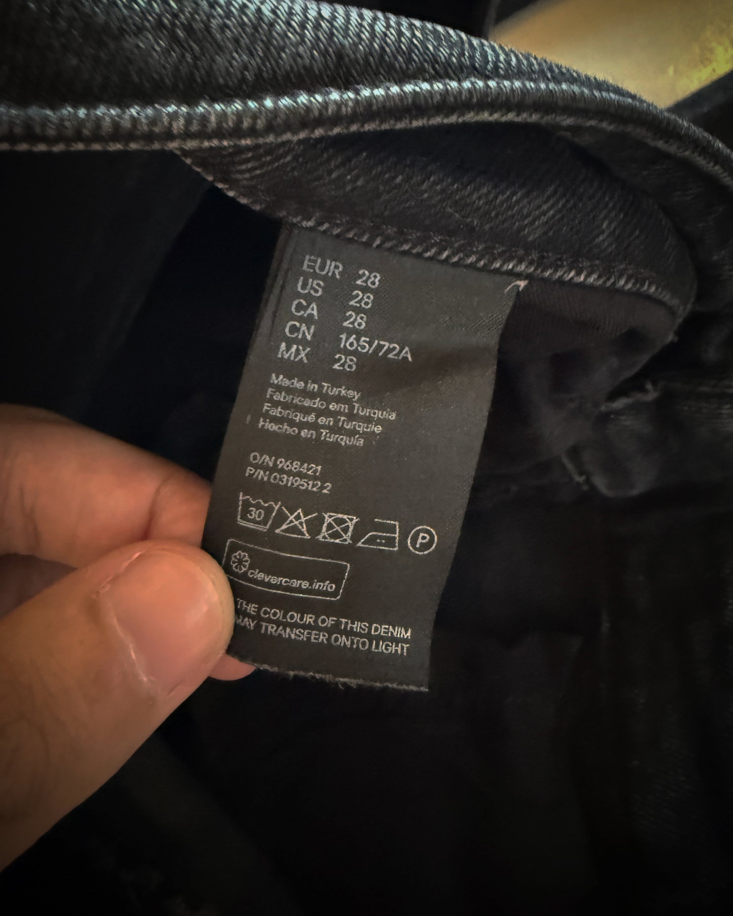 BALMAIN H&M WAXED BIKER DENIM