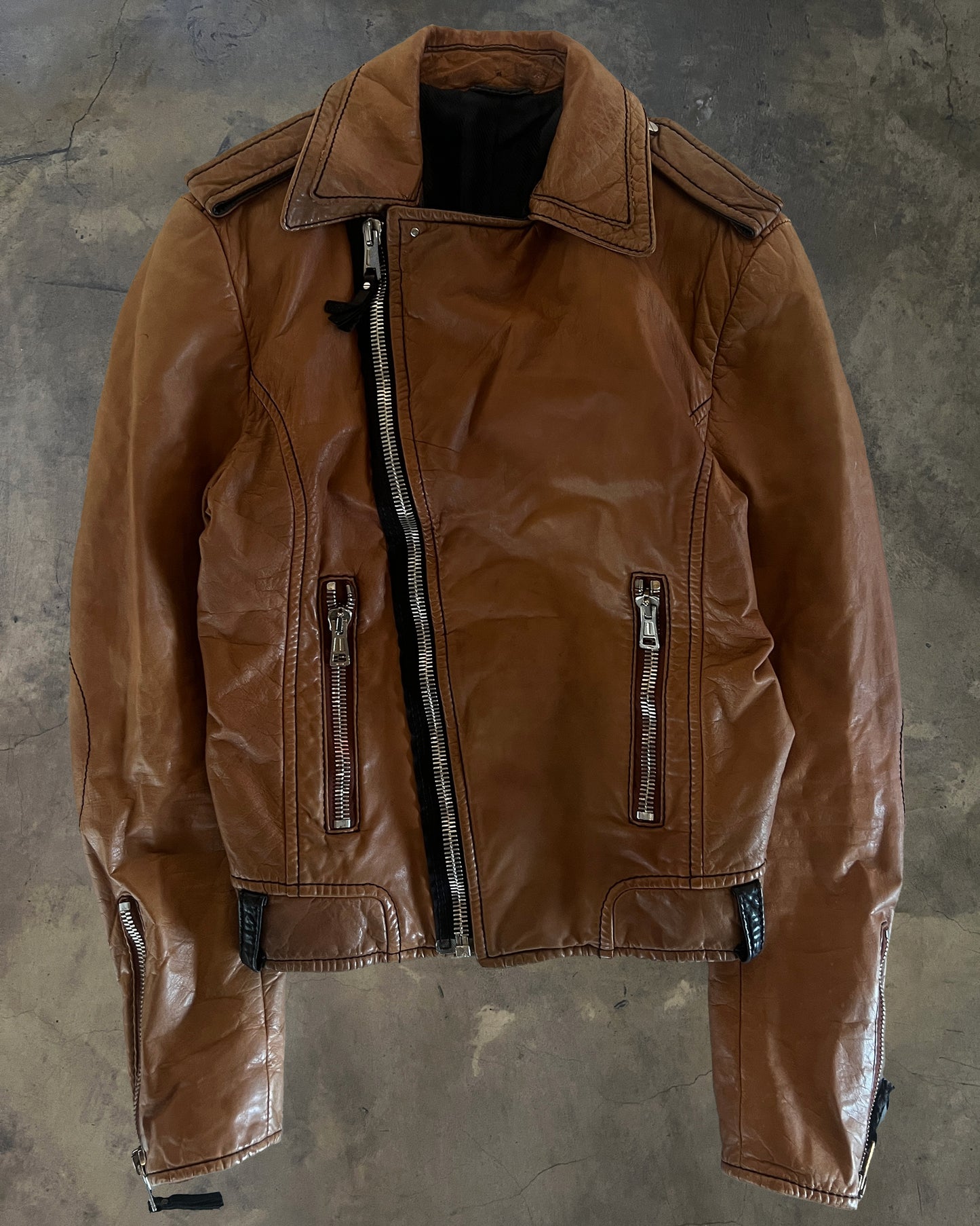BALENCIAGA FW2008 LEATHER RIDERS JACKET
