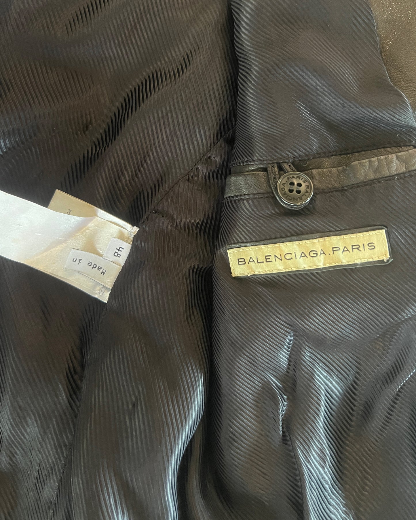 BALENCIAGA FW2008 LEATHER RIDERS JACKET