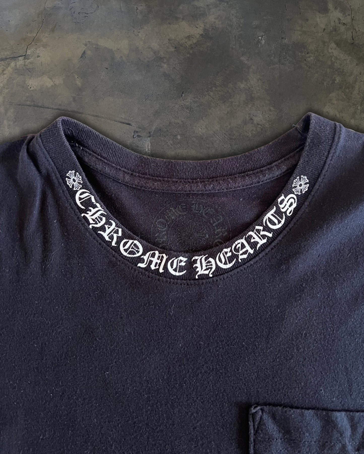 CHROME HEARTS NECK COLLAR PRINT TEE