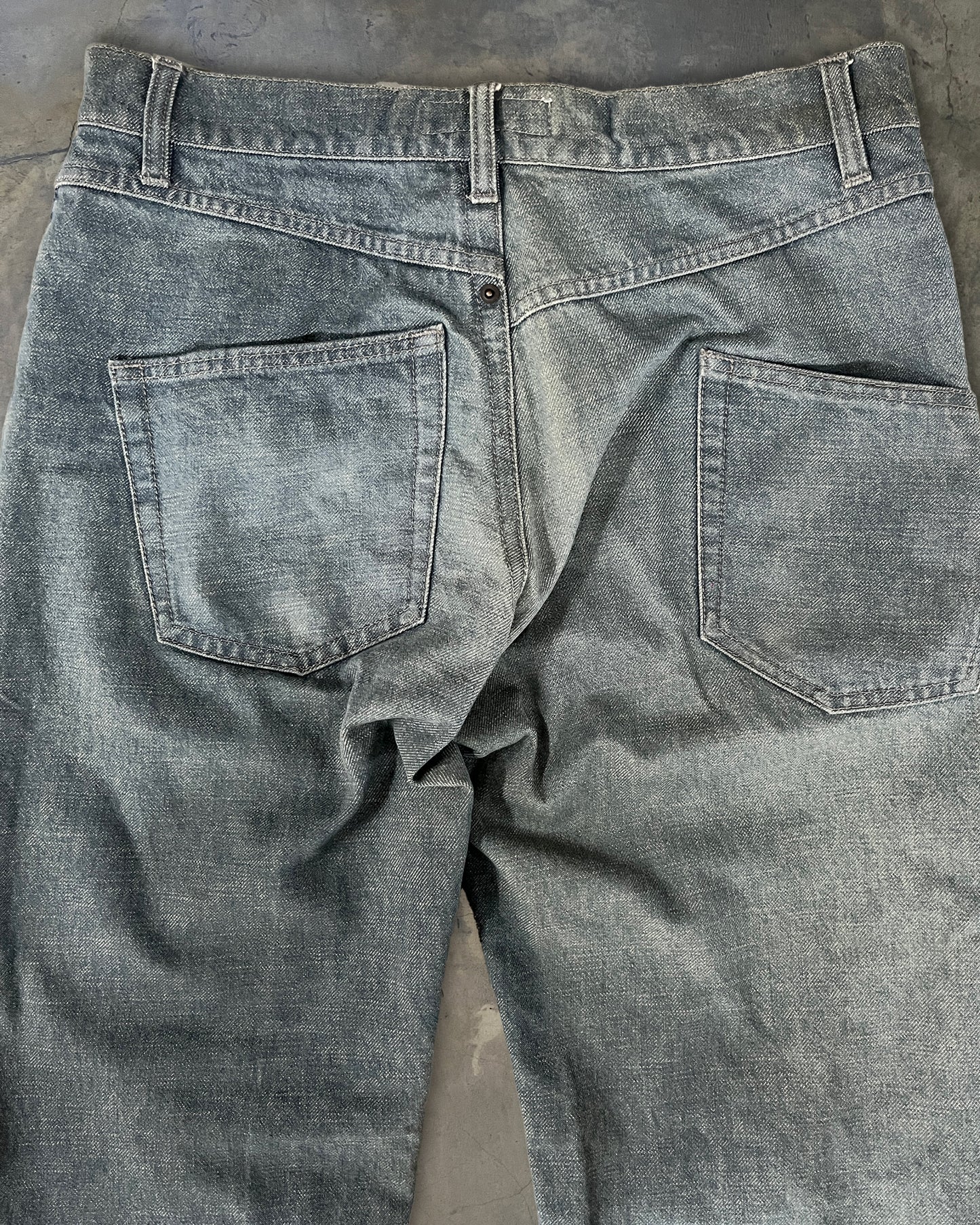 HUSSEIN CHALAYAN SS2005 ASYMMETRICAL JEANS