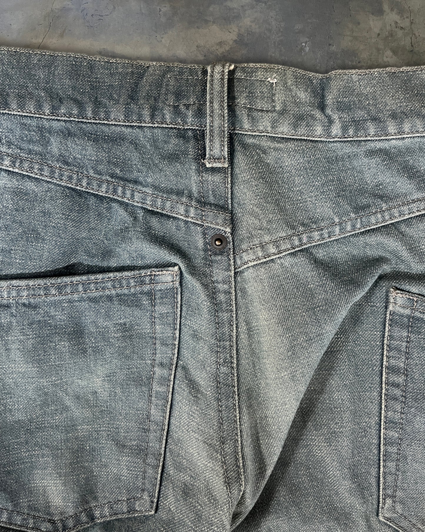 HUSSEIN CHALAYAN SS2005 ASYMMETRICAL JEANS