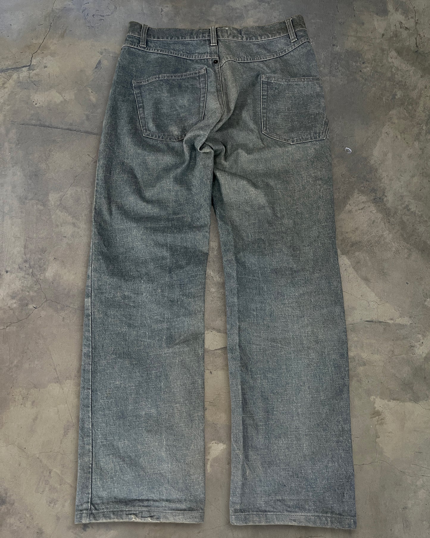 HUSSEIN CHALAYAN SS2005 ASYMMETRICAL JEANS