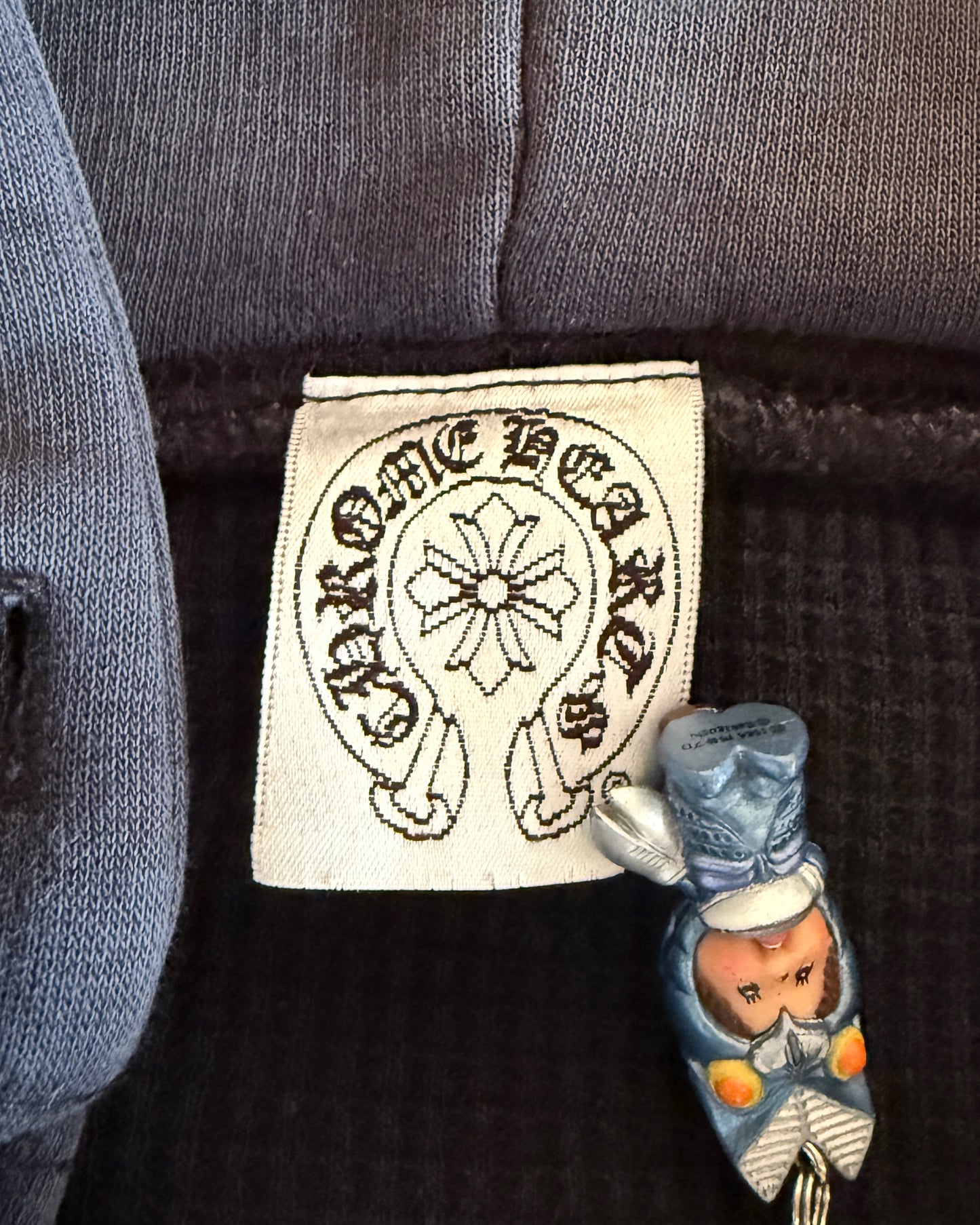 VINTAGE CHROME HEARTS WAFFLE KNIT MALIBU HOODIE