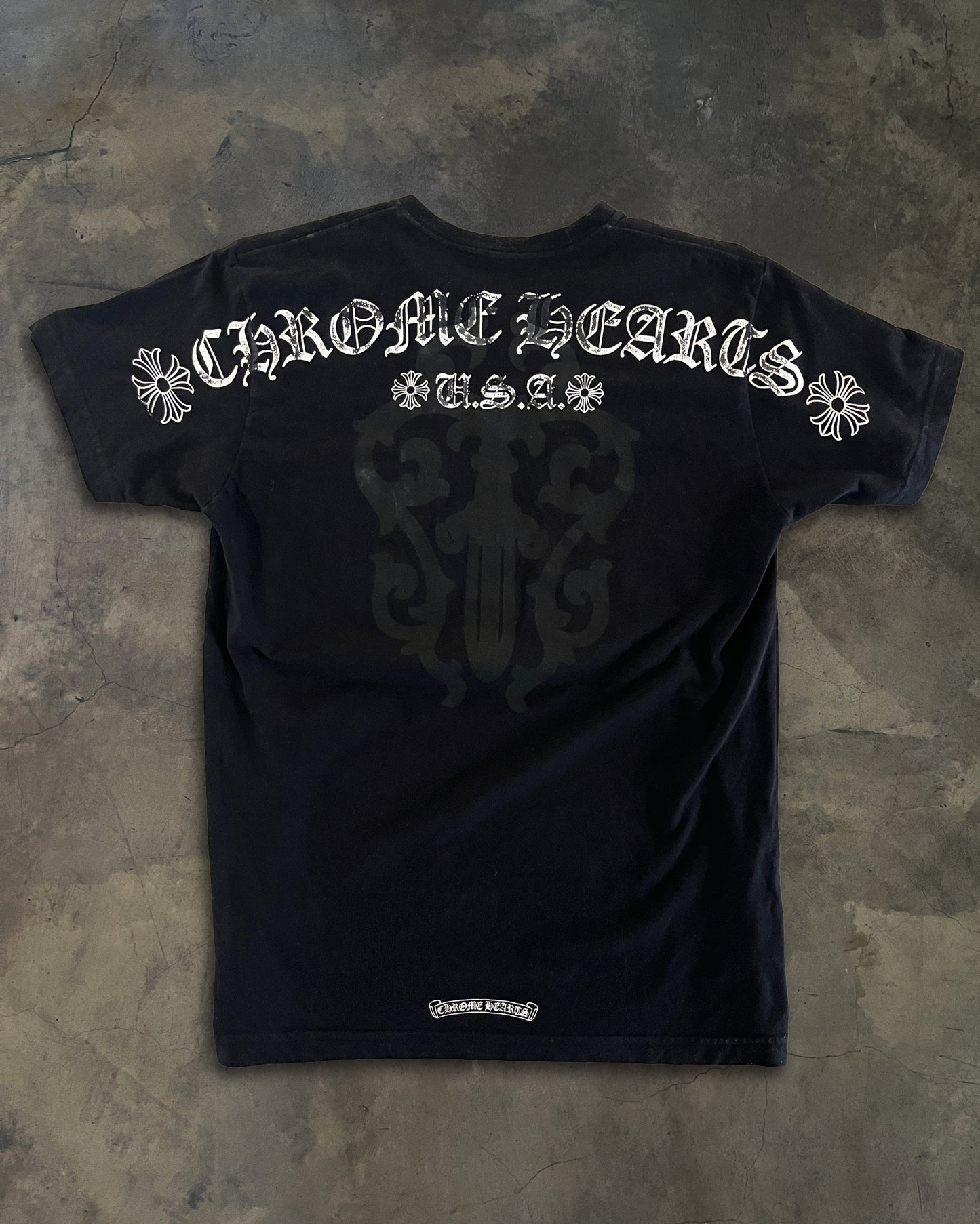 VINTAGE CHROME HEARTS DAGGER TEE