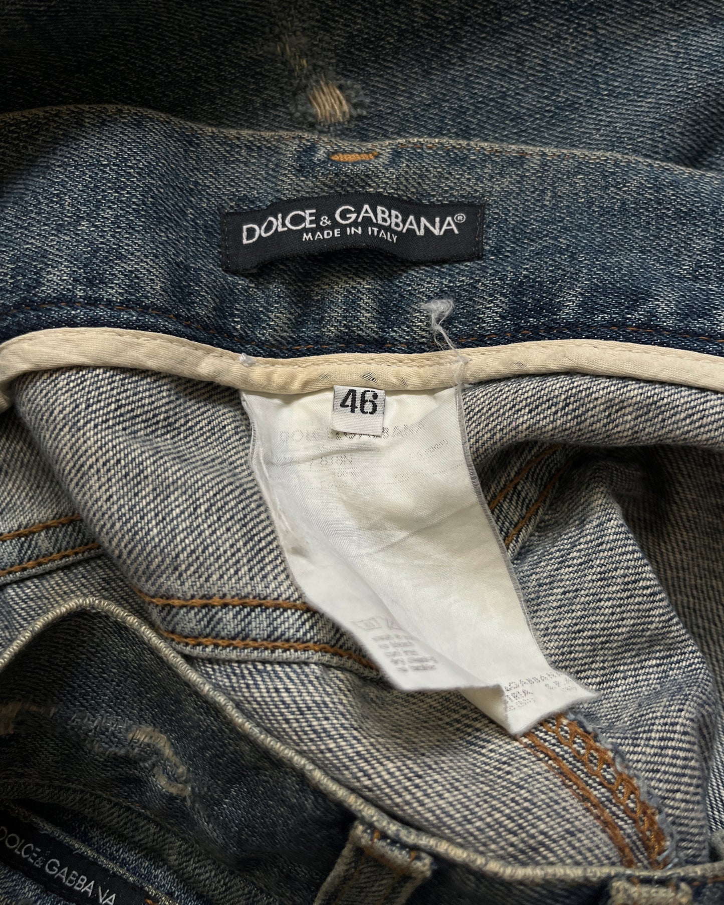 DOLCE GABBANA CRASH MUDWASH DENIM