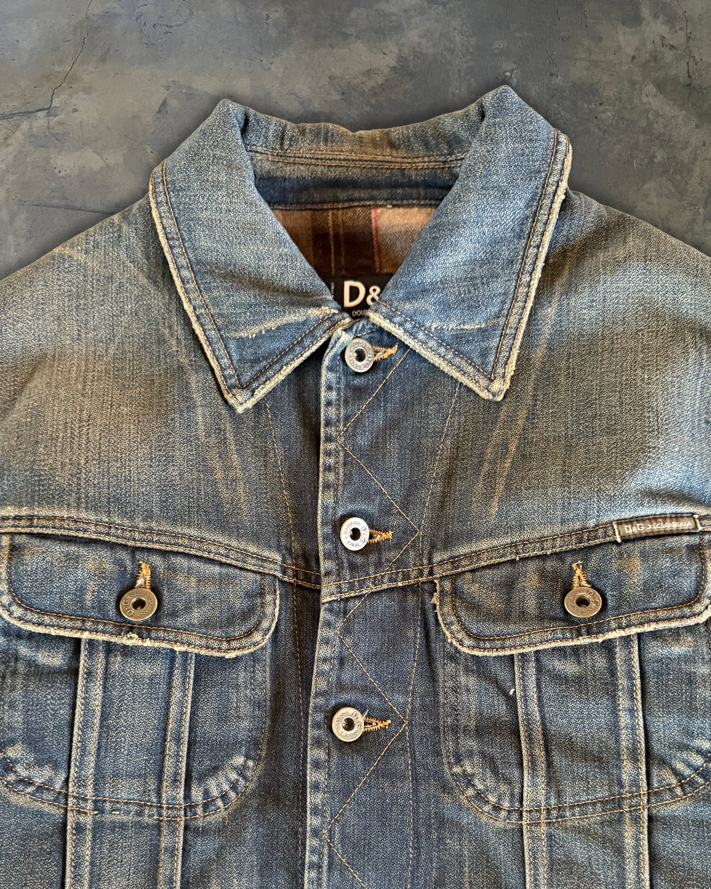 DOLCE GABBANA AW2003 HYBRID TRUCKER JACKET