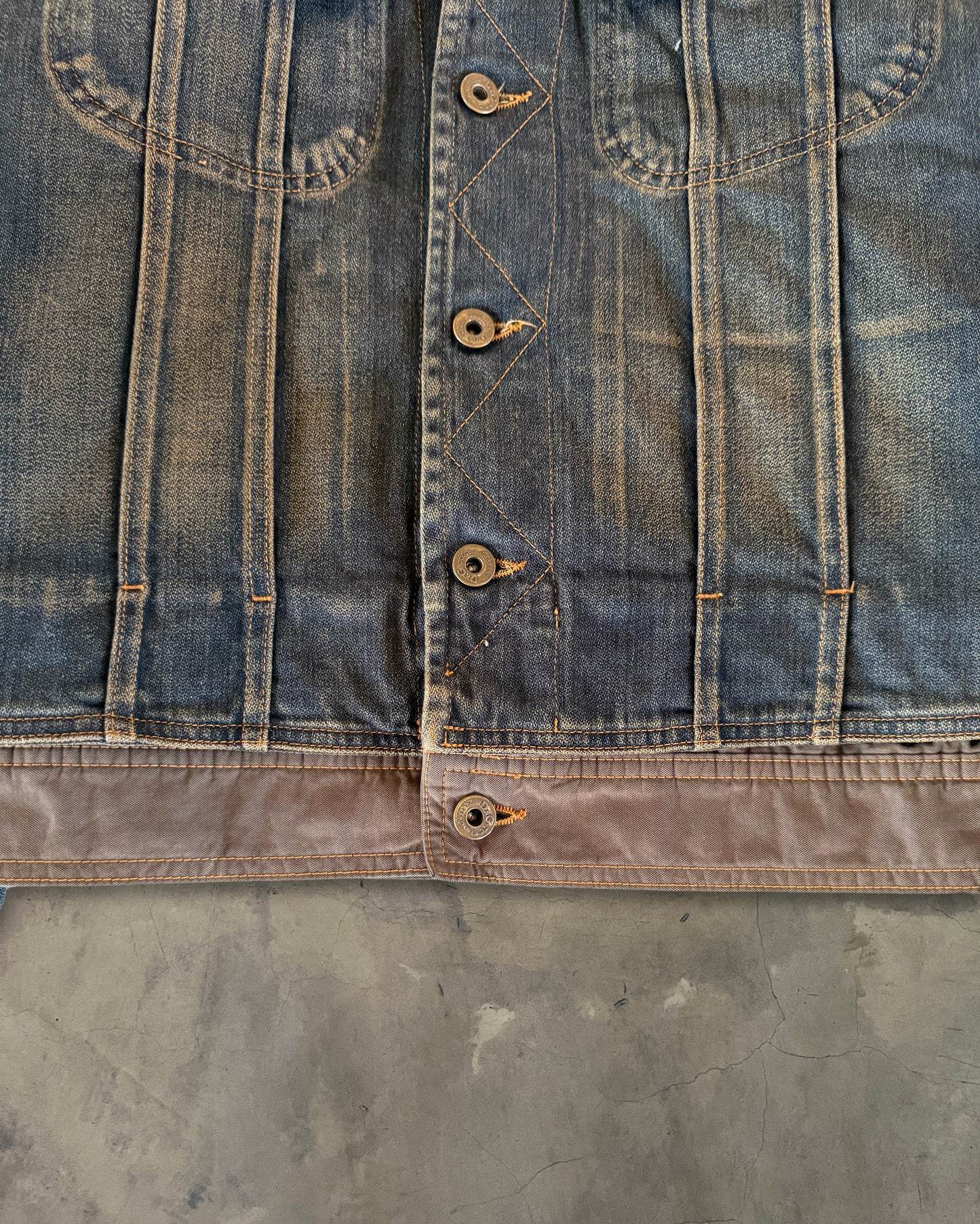 DOLCE GABBANA AW2003 HYBRID TRUCKER JACKET