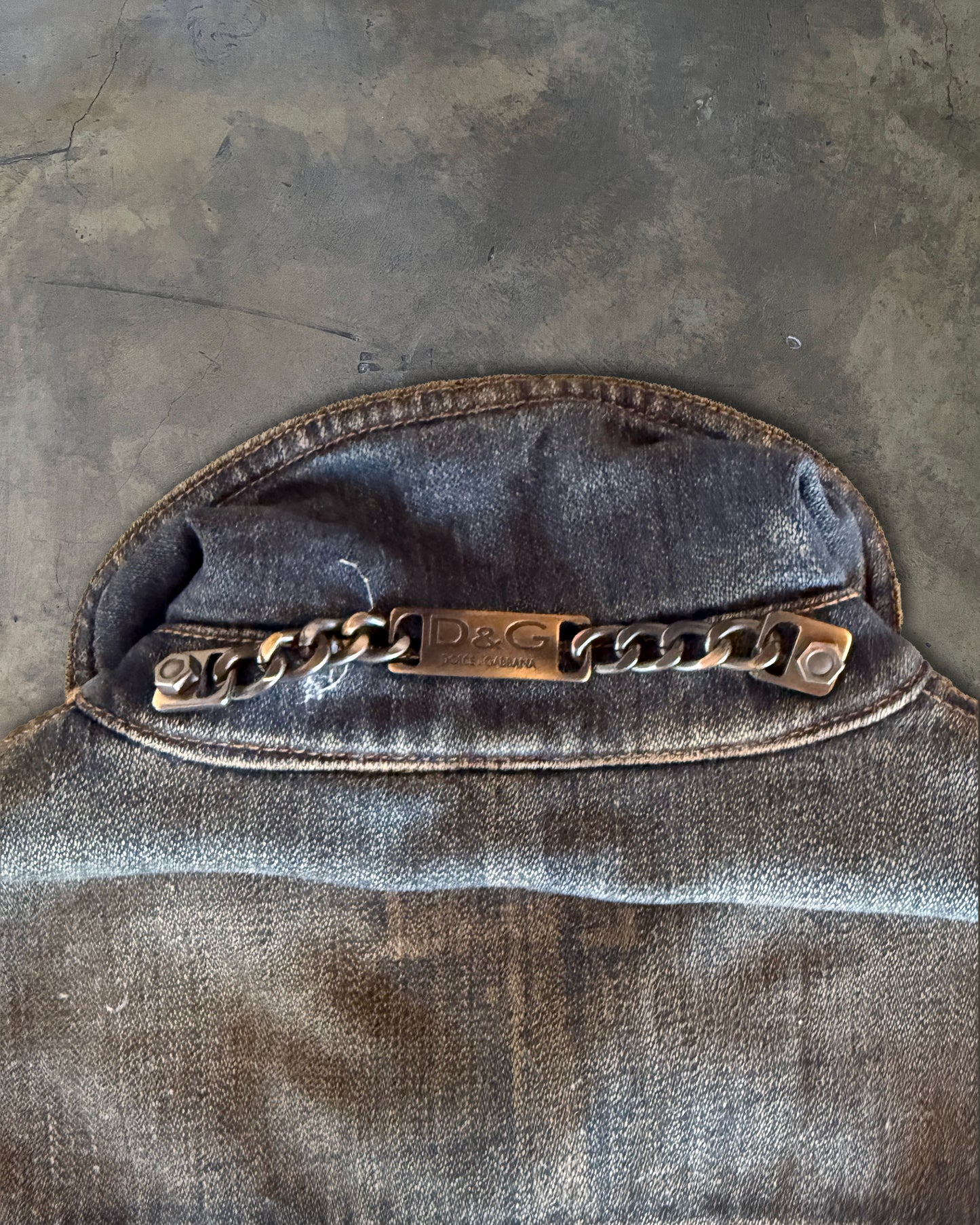 DOLCE GABBANA AW2003 HYBRID TRUCKER JACKET