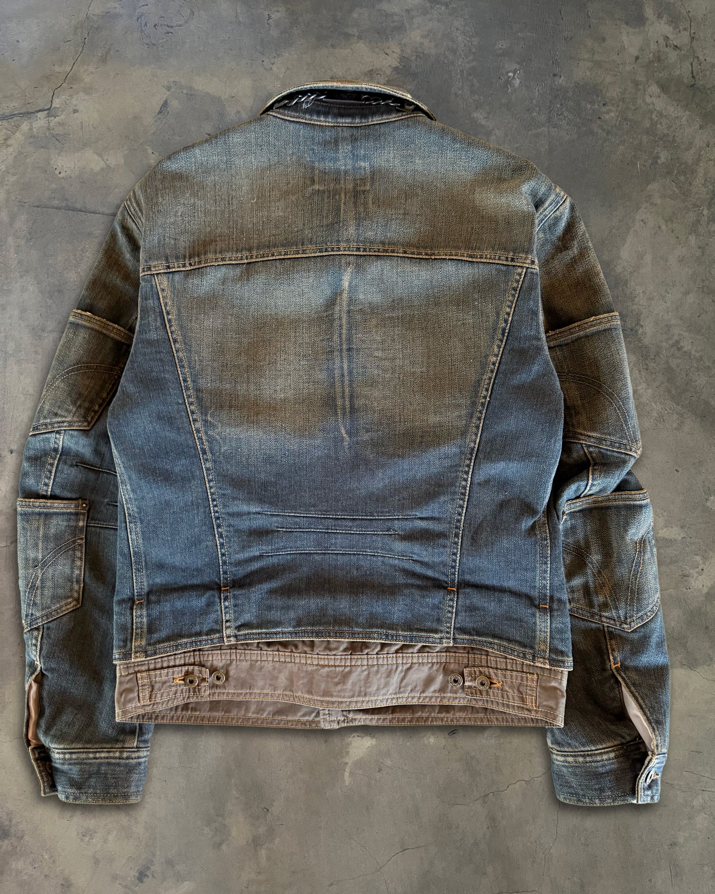DOLCE GABBANA AW2003 HYBRID TRUCKER JACKET