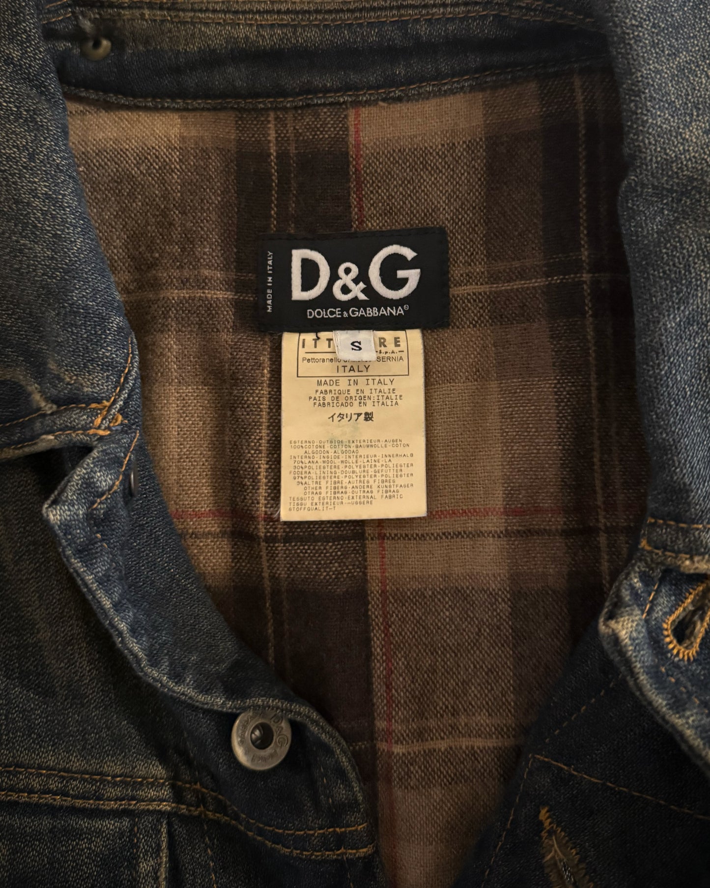 DOLCE GABBANA AW2003 HYBRID TRUCKER JACKET