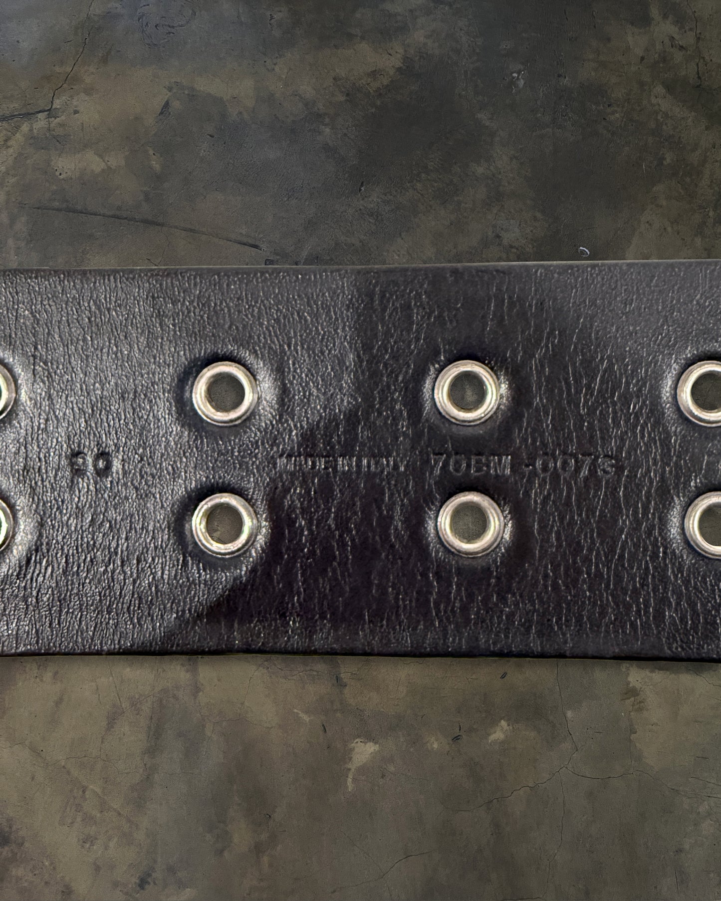 DIOR HOMME SS2004 "STRIP" GROMMET LACED BELT