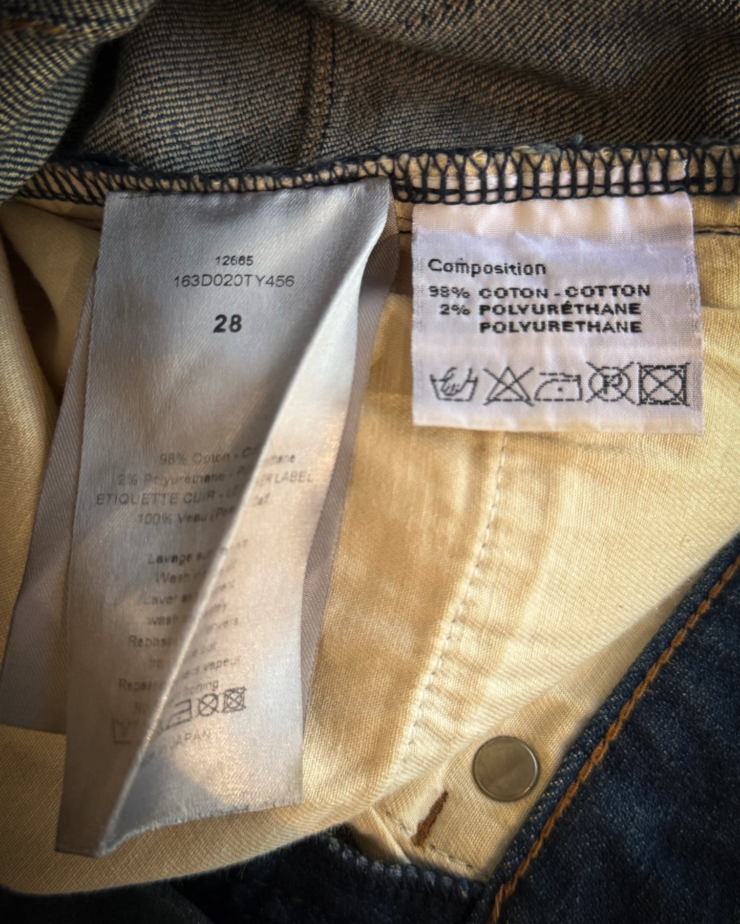 DIOR HOMME SS2011 "INK ME" PAINT SPLATTER DENIM