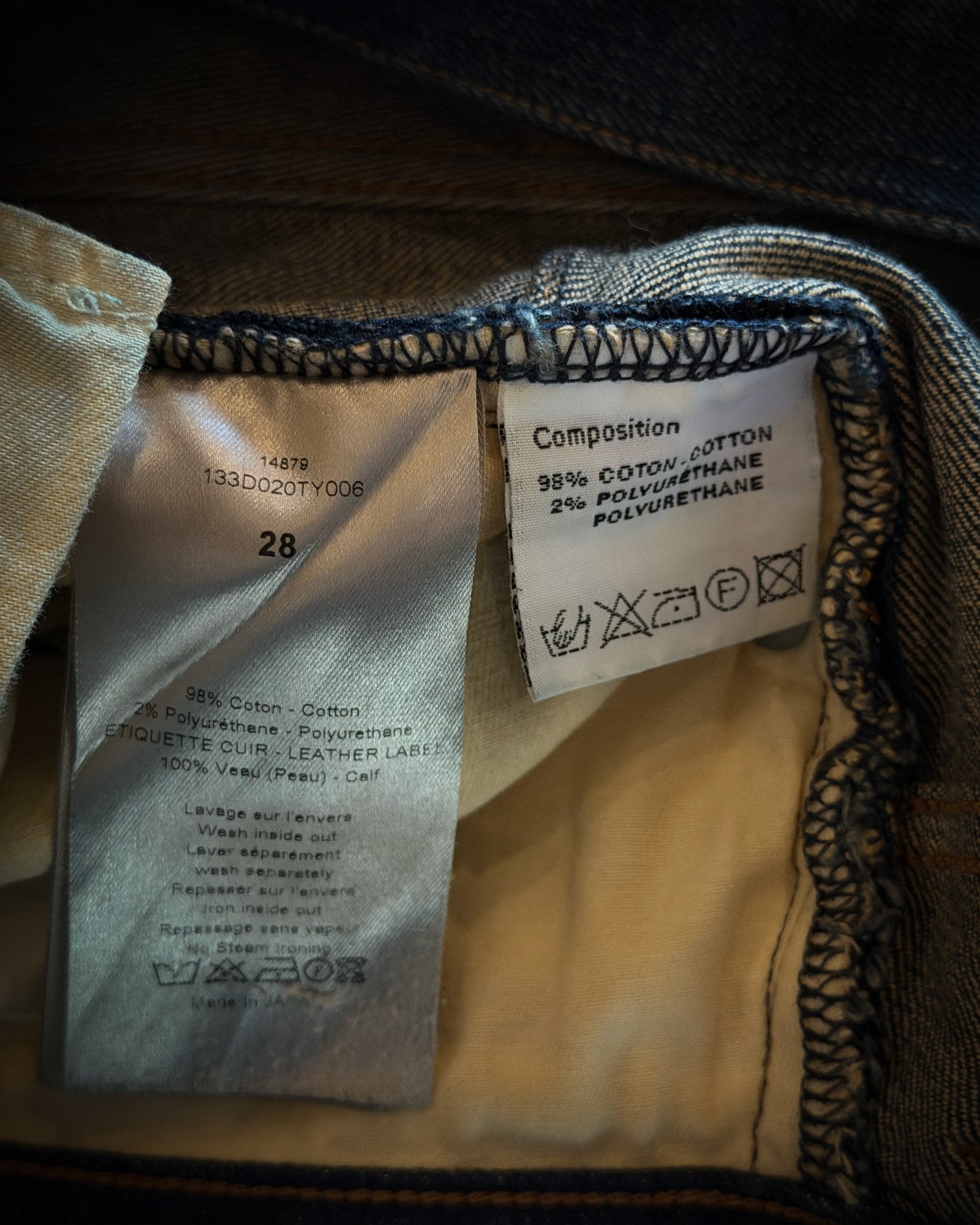 DIOR HOMME AW2011 INDIGO DENIM