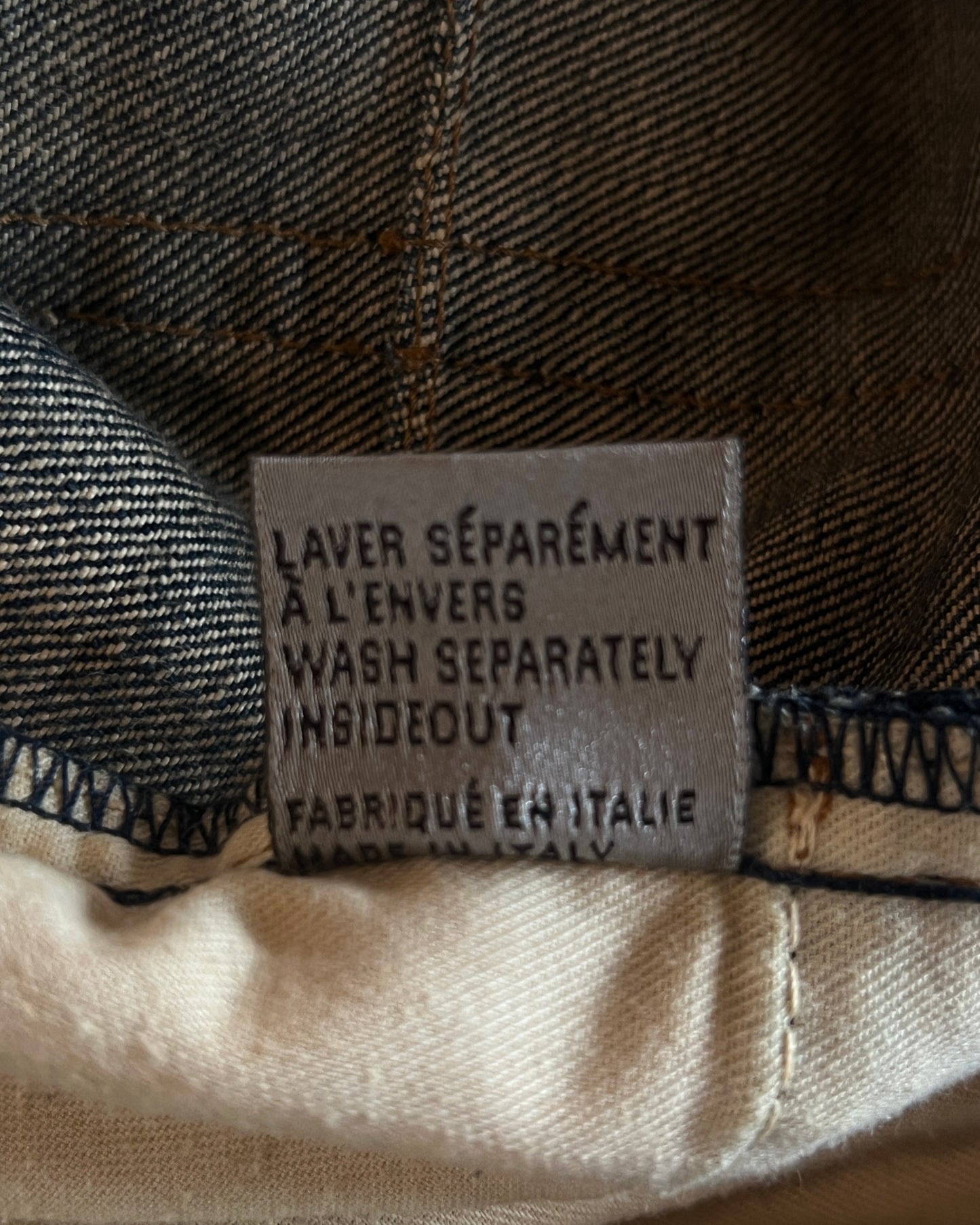 DIOR HOMME FW2007 "NAVIGATE" MUDWASH DENIM