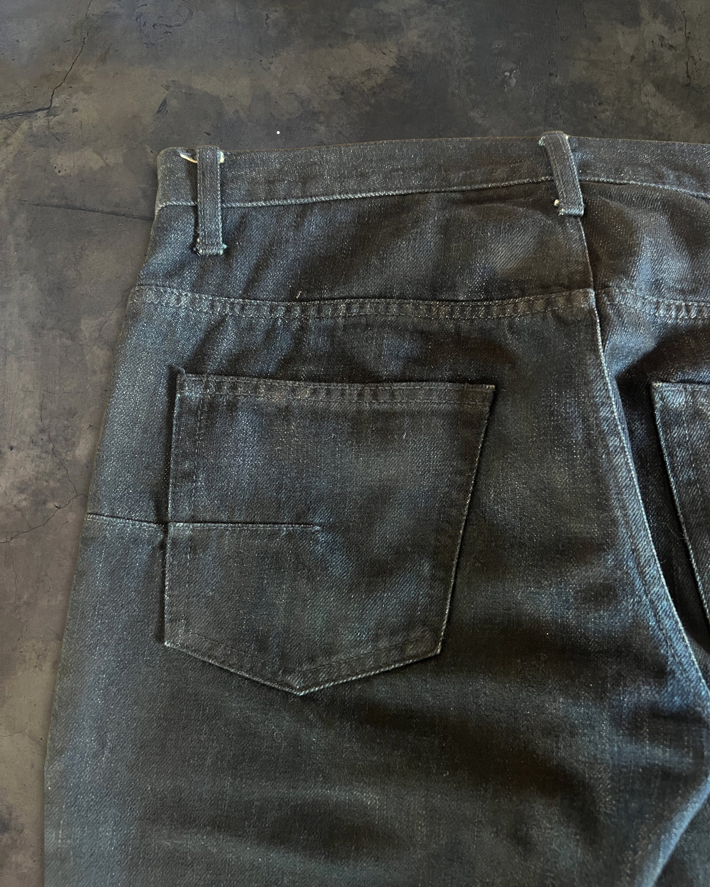 DIOR HOMME FW2012 WAXED DENIM