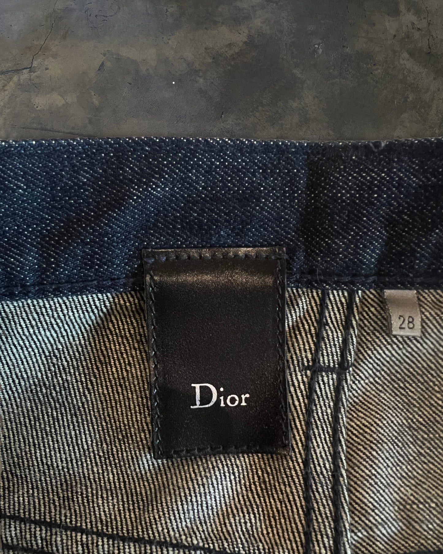 DIOR HOMME FW2012 WAXED DENIM