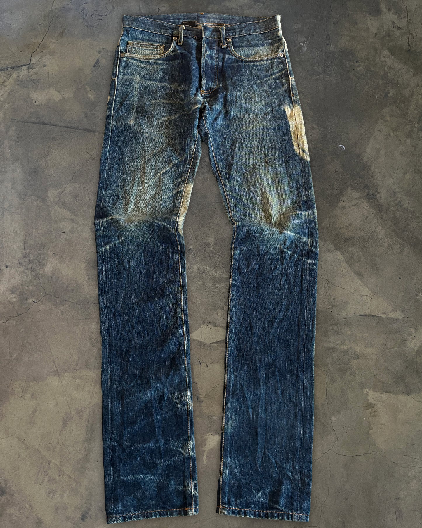 DIOR HOMME BLEACHED DENIM