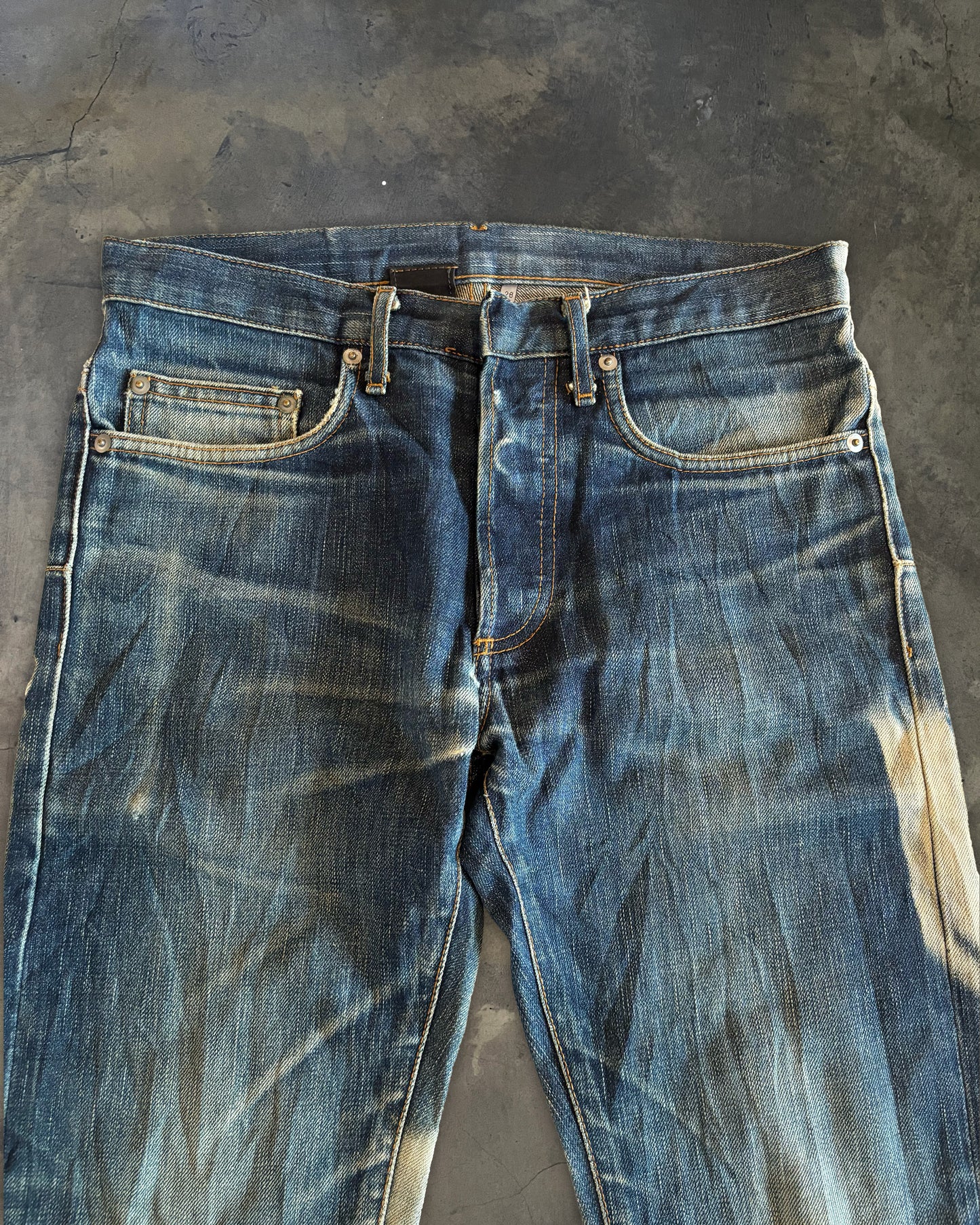 DIOR HOMME BLEACHED DENIM