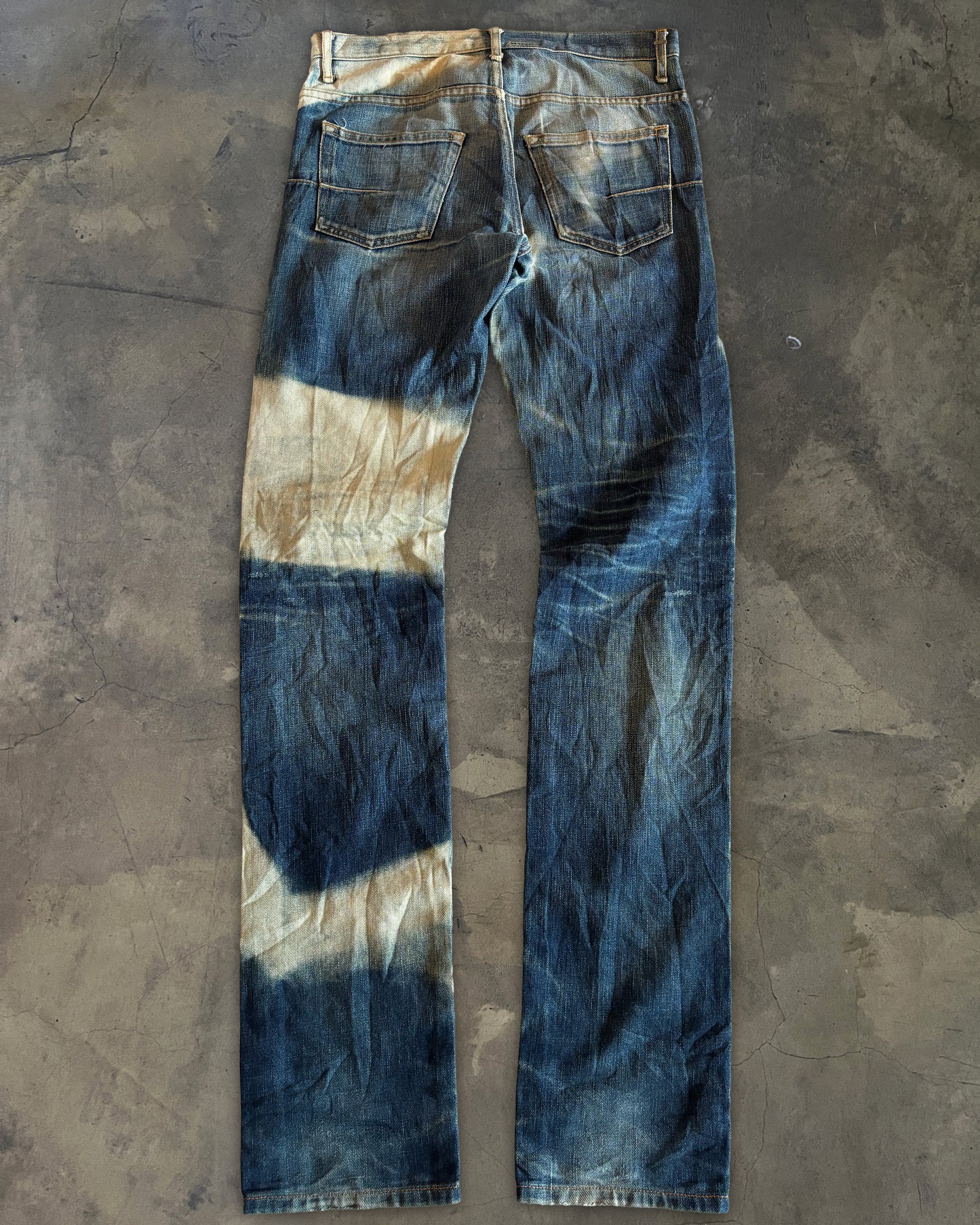 DIOR HOMME BLEACHED DENIM