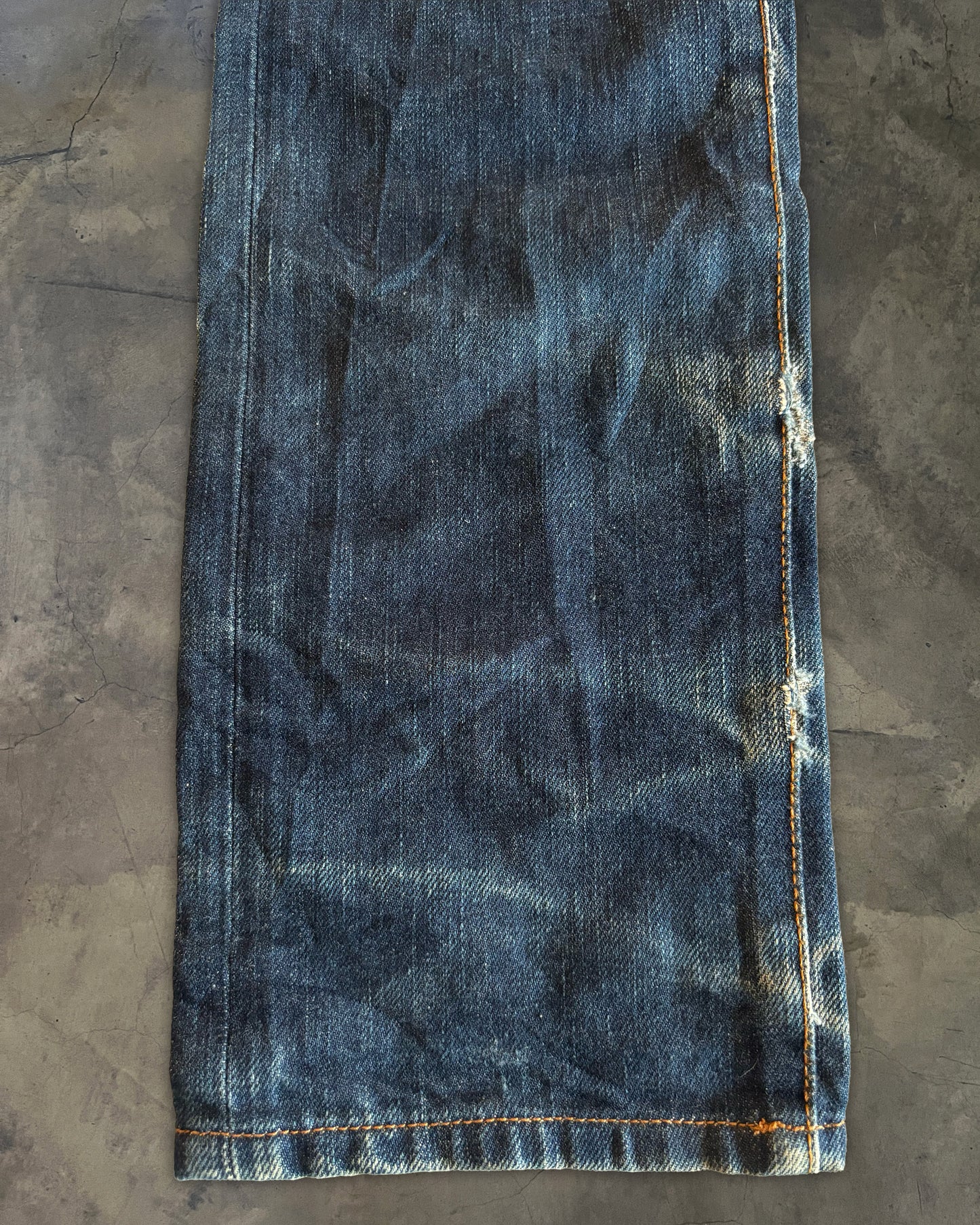 DIOR HOMME BLEACHED DENIM