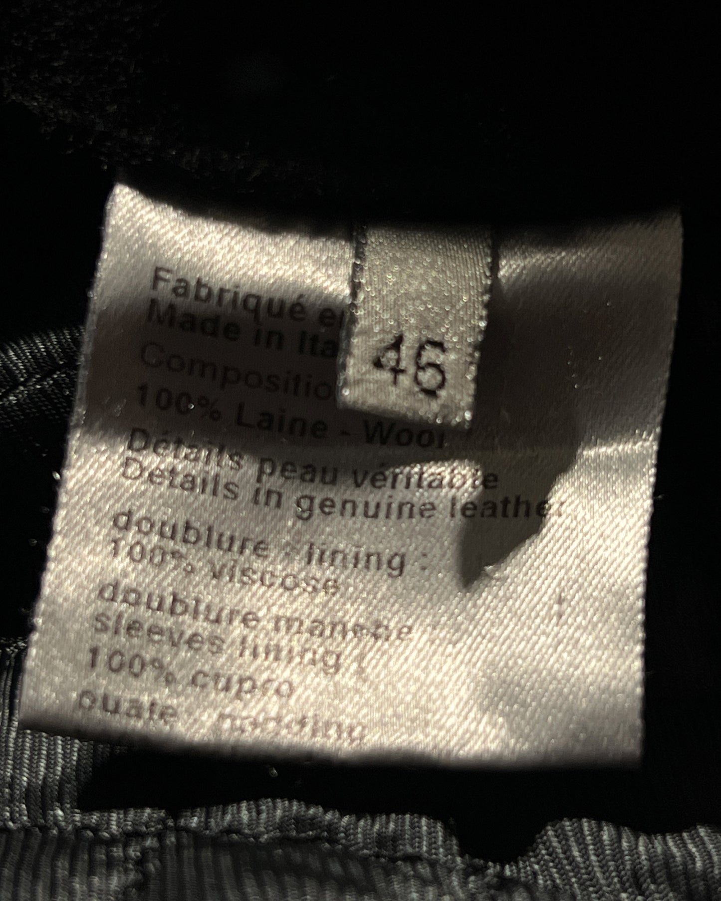 DIOR HOMME AW2005 "IN THE MORNING" WOOL BOMBER