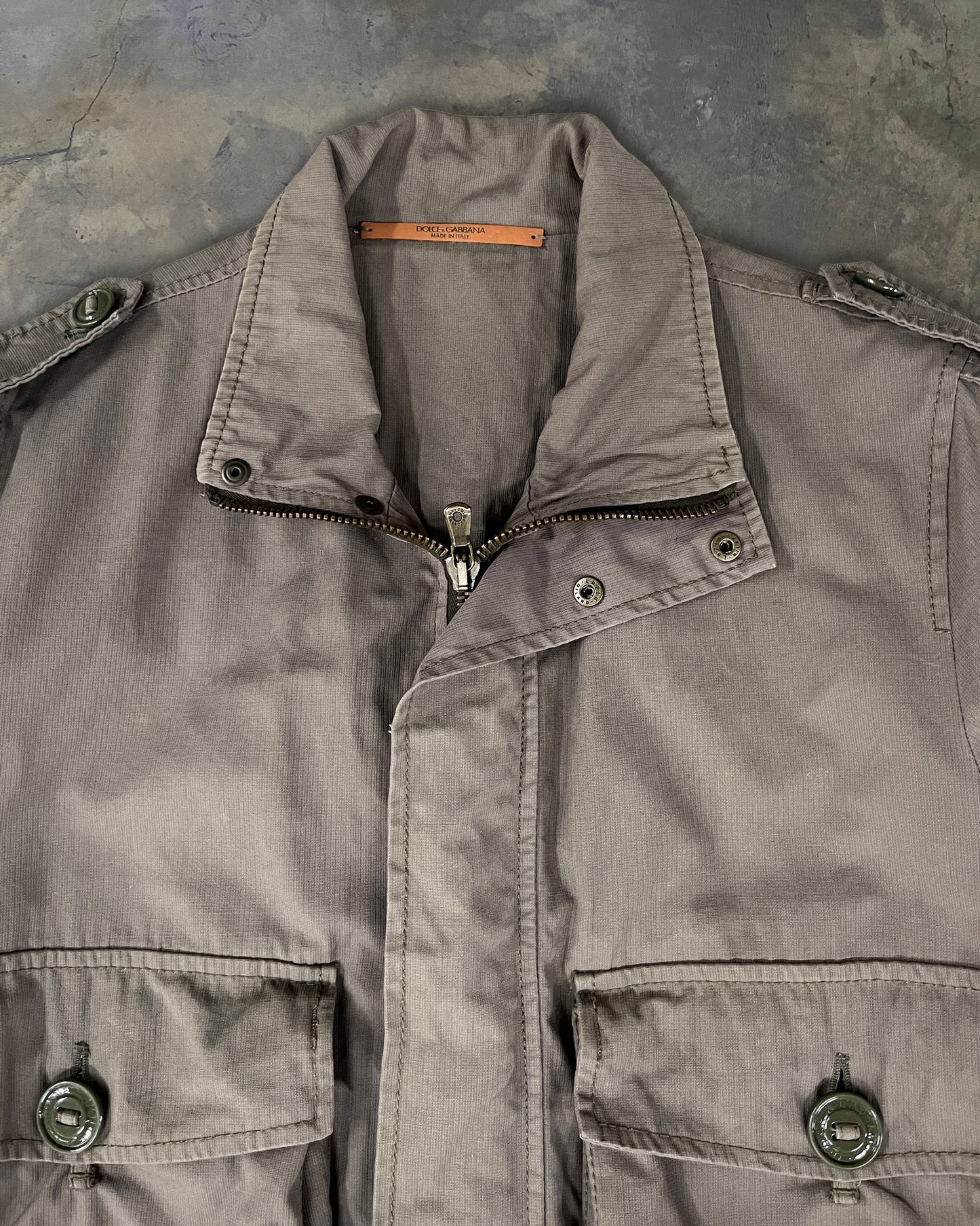 DOLCE GABBANA MA-1 KHAKI BOMBER JACKET