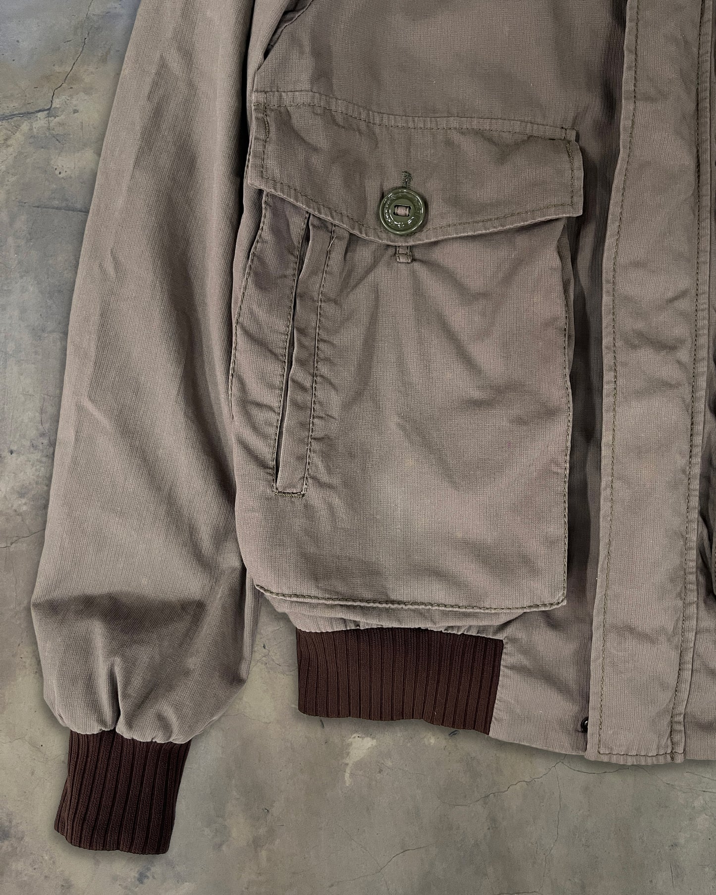 DOLCE GABBANA MA-1 KHAKI BOMBER JACKET