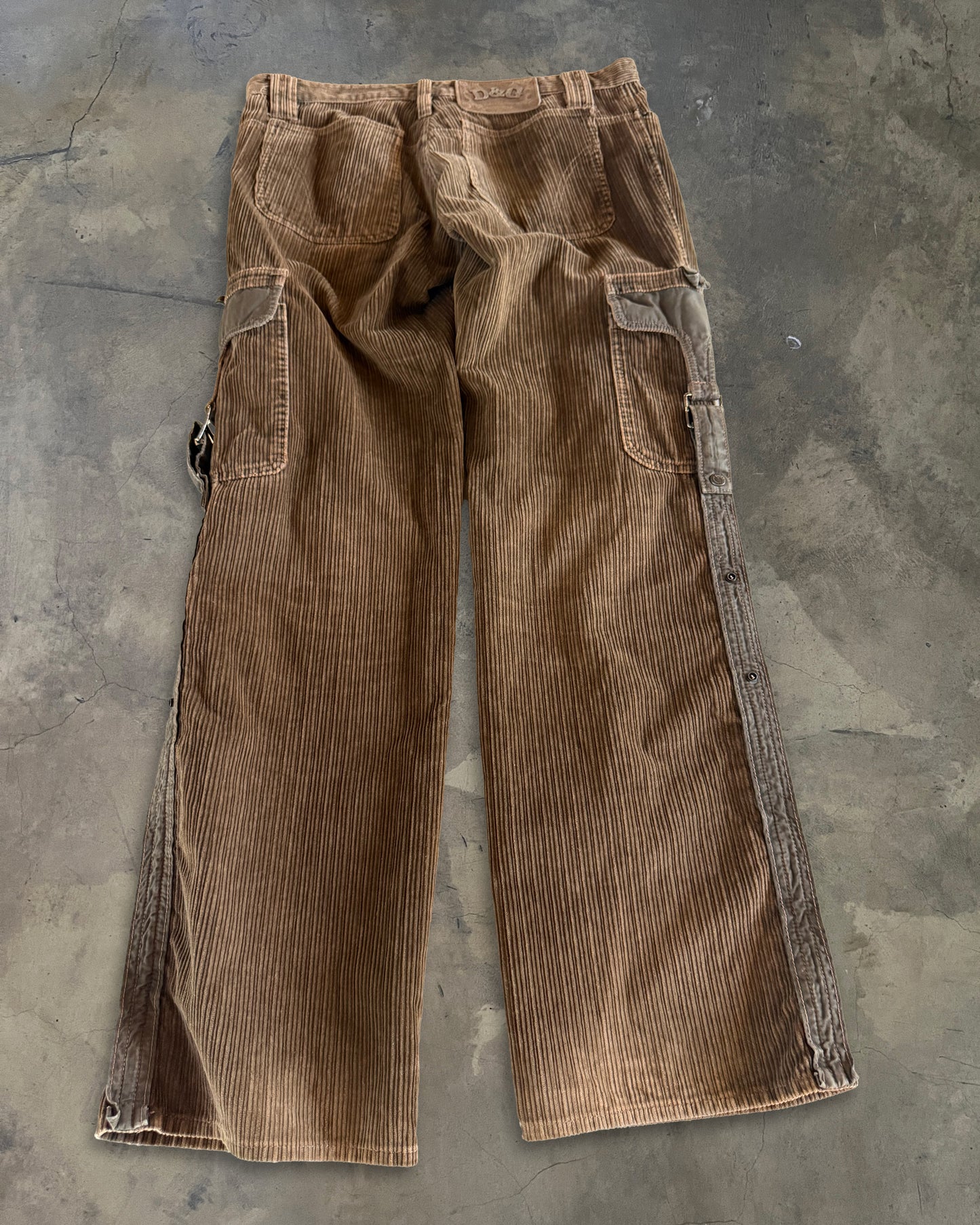 DOLCE GABBANA SS2003 CORDUROY CARGO
