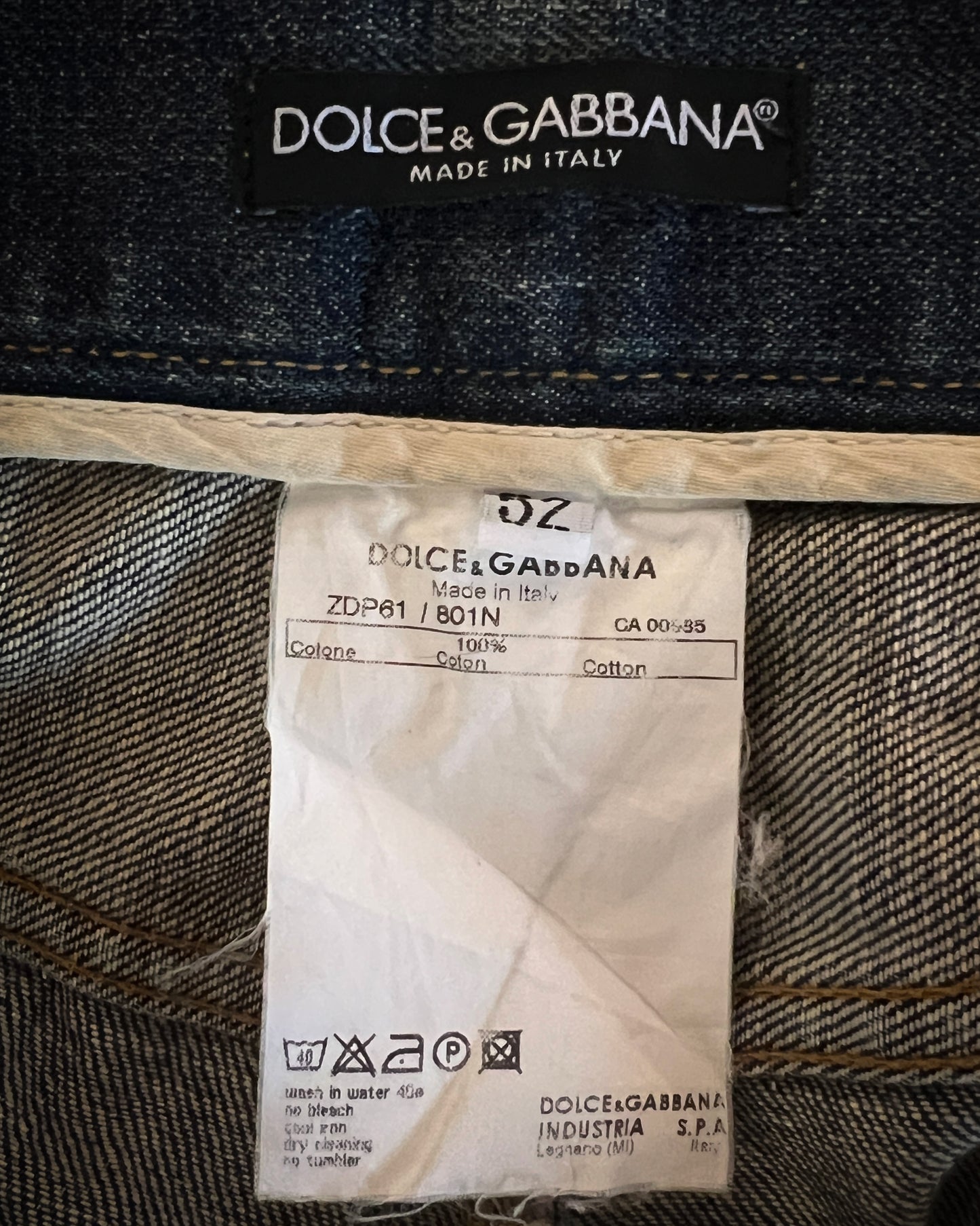 DOLCE GABBANA 2000s DISTRESSED DENIM