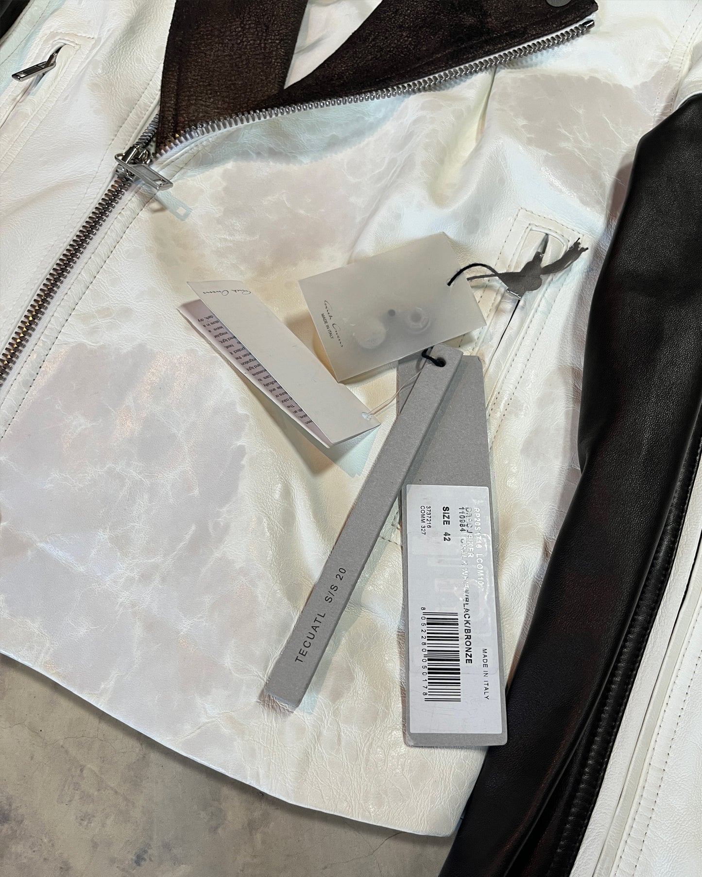 RICK OWENS SS2020 "TECUATL" DRACUBIKER JACKET