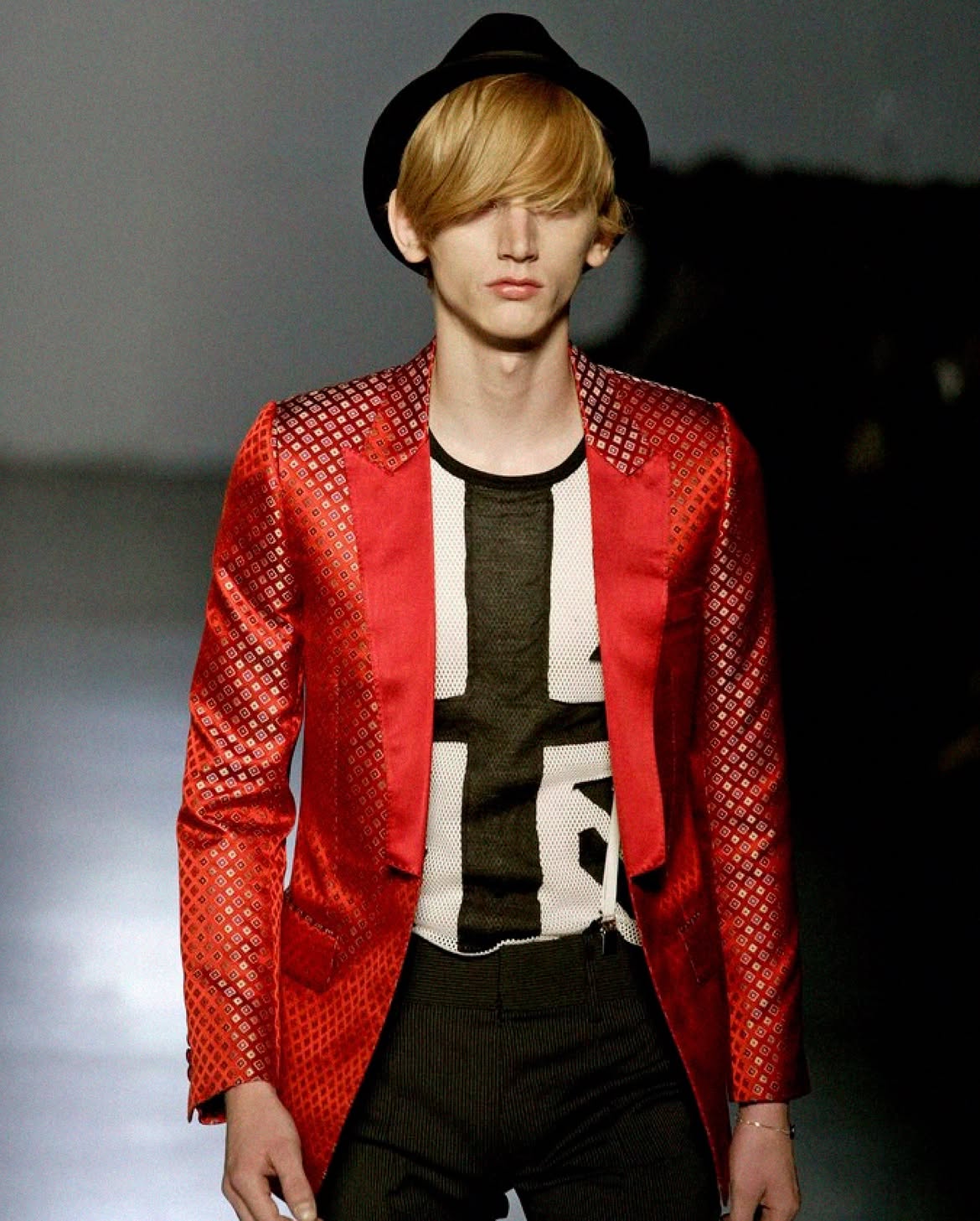 DIOR HOMME SS2006 FLAG MESH TANK